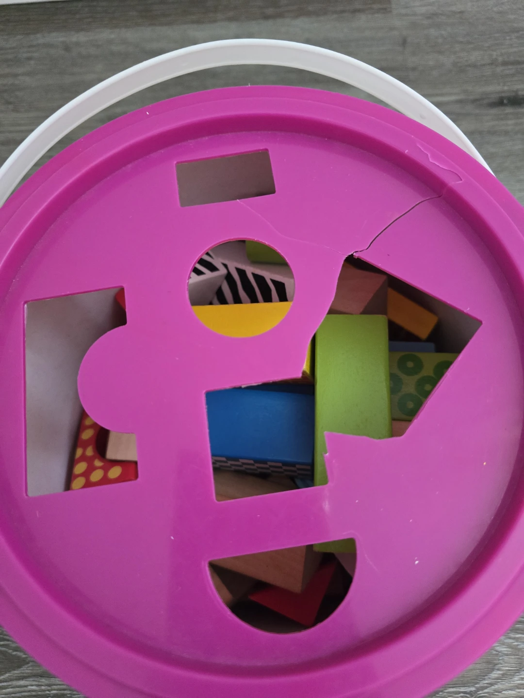 Wooden Building Blocks Bucket - photo 3