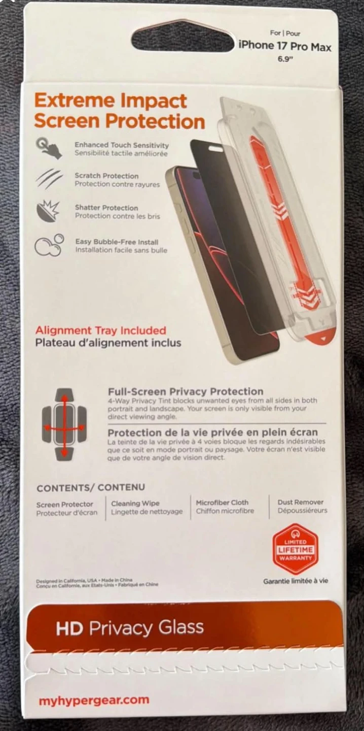 Glass Screen Protector for iPhone 17 Pro Max - photo 2