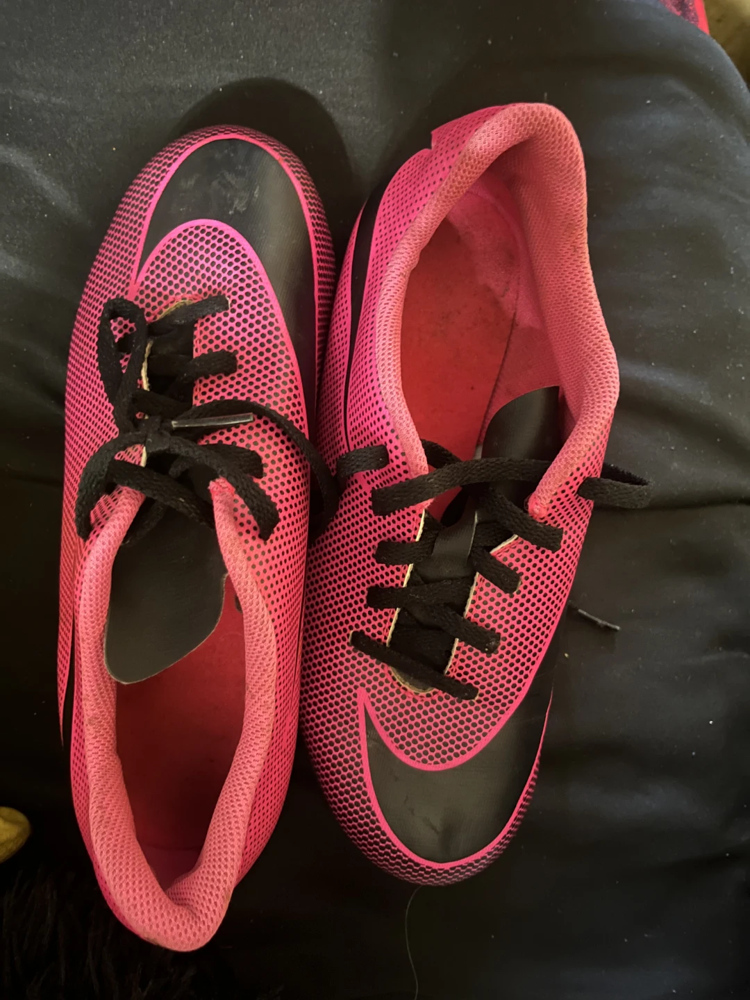 Nike Kids Soccer Cleats Pink Black