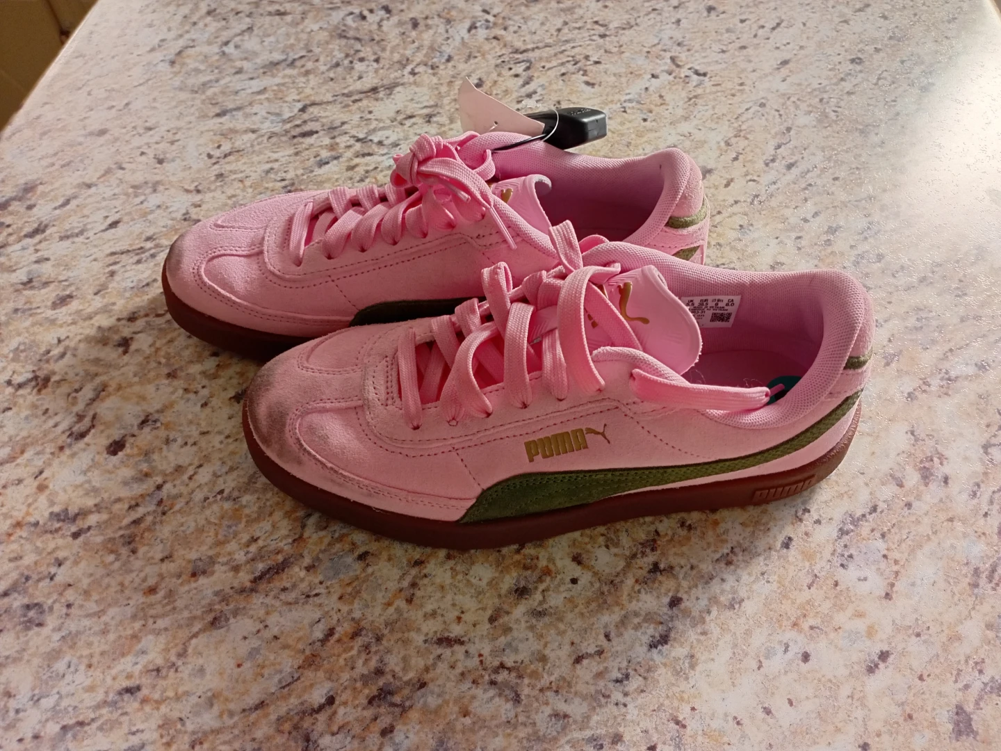 Puma Pink Suede Sneakers - photo 2
