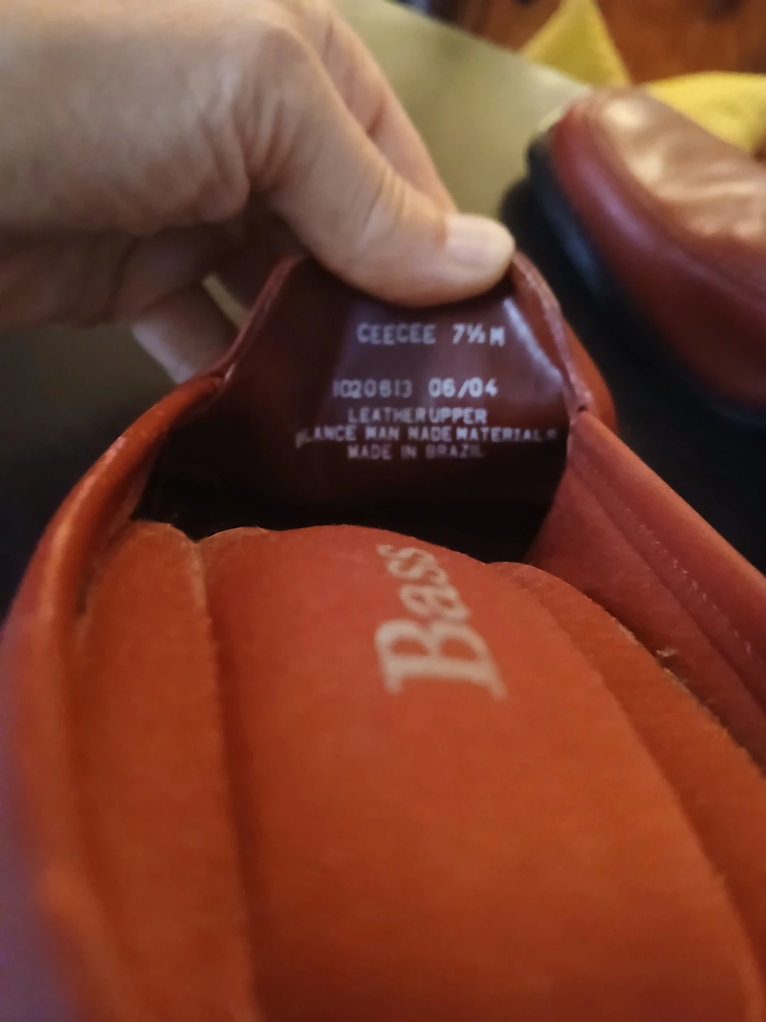 Bass Red Leather Mules Size 7.5 - photo 4