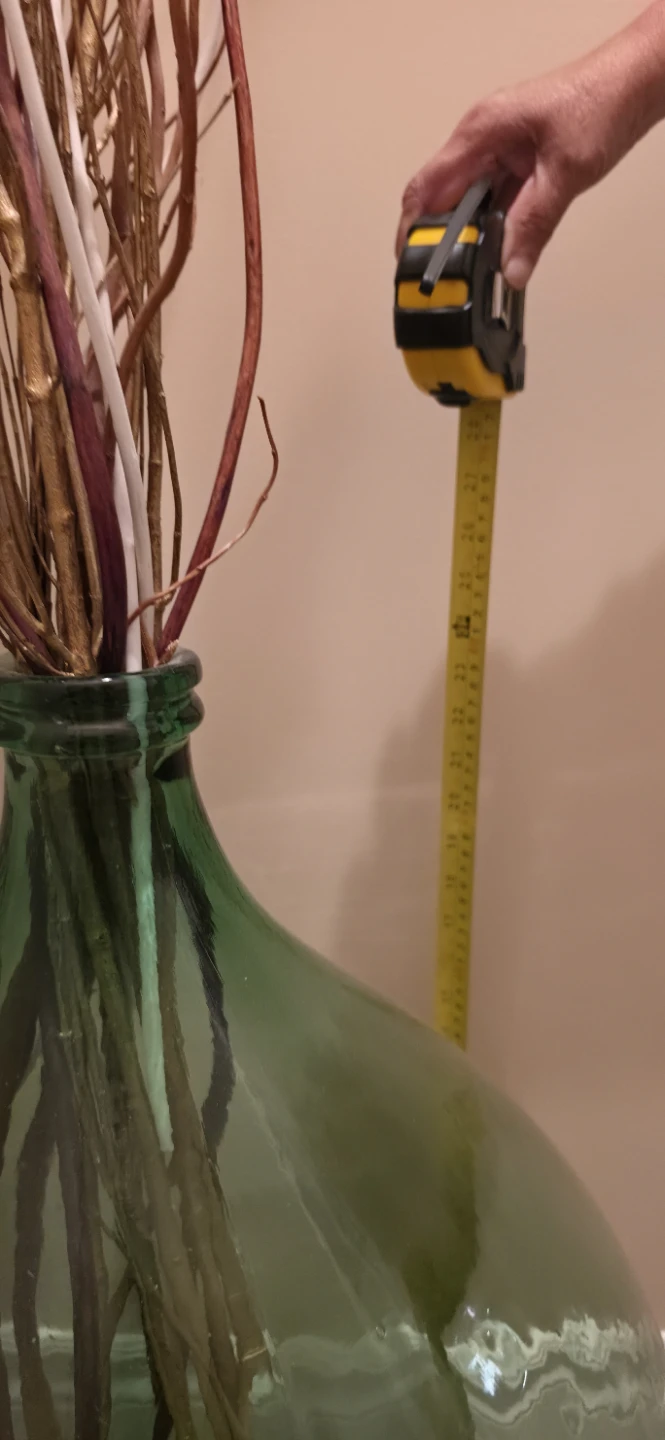 Glass Floor Vase 24" Diameter and Height with Floral Inserts - photo 2