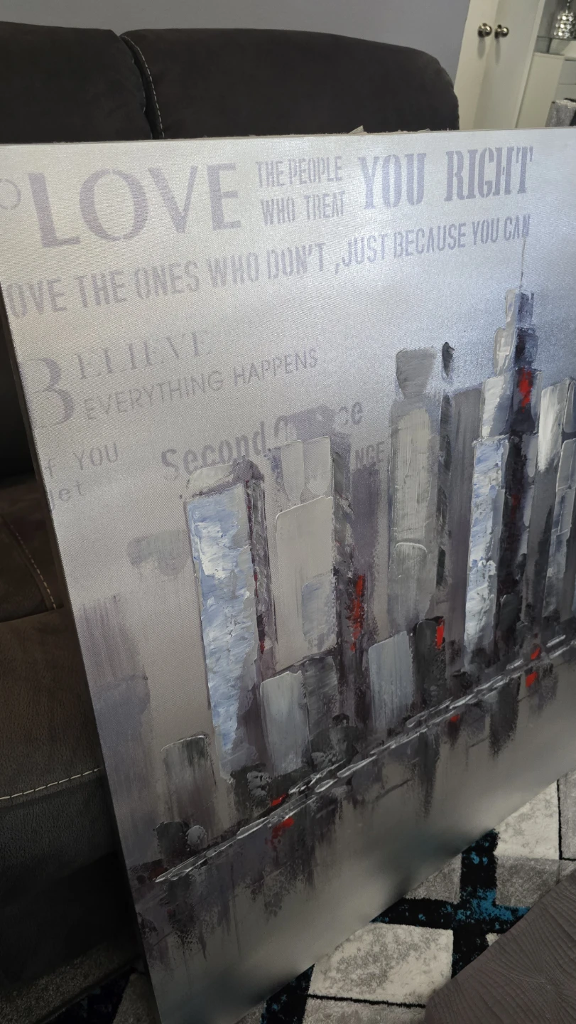 Wall Art Canvas Painting - Cityscape & Eiffel Tower - photo 3