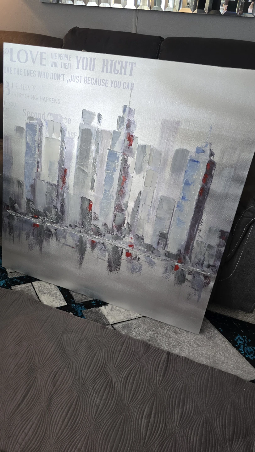 Wall Art Canvas Painting - Cityscape & Eiffel Tower - photo 4