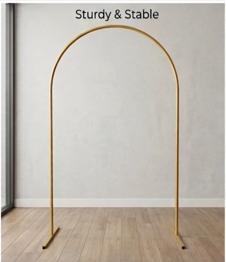 Gold Metal Arch Rental - Perfect for Weddings & Events - photo 4