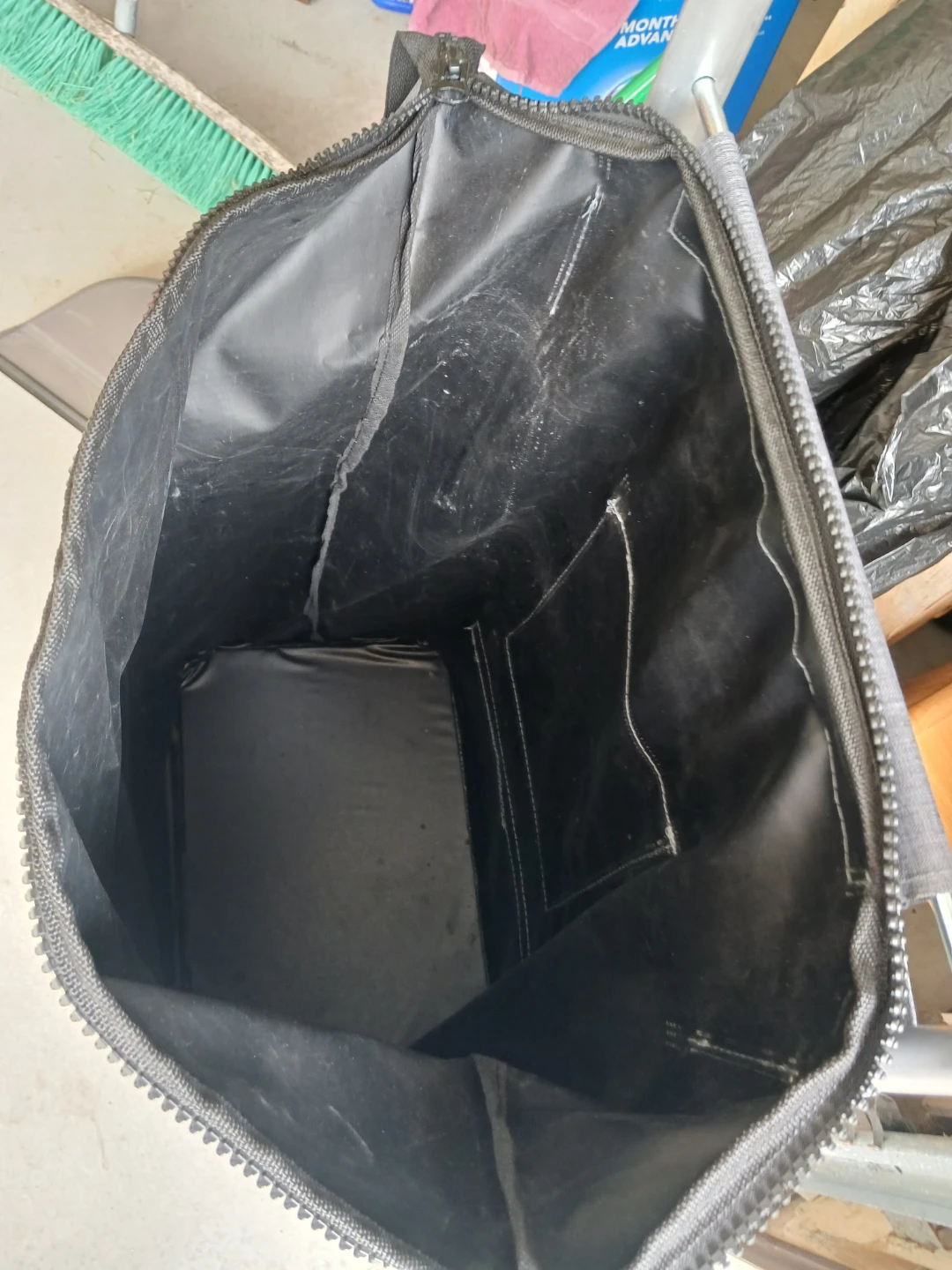 Gray Rolling Shopping Cart Bag - photo 2