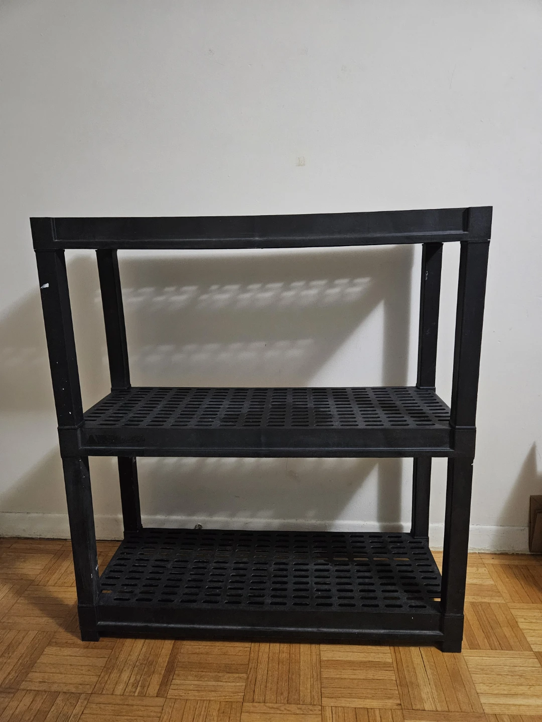 Black 3-Shelf Storage Rack Shelves