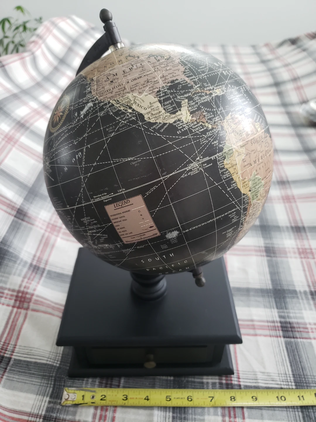 Decorative Globe with Drawer Base
