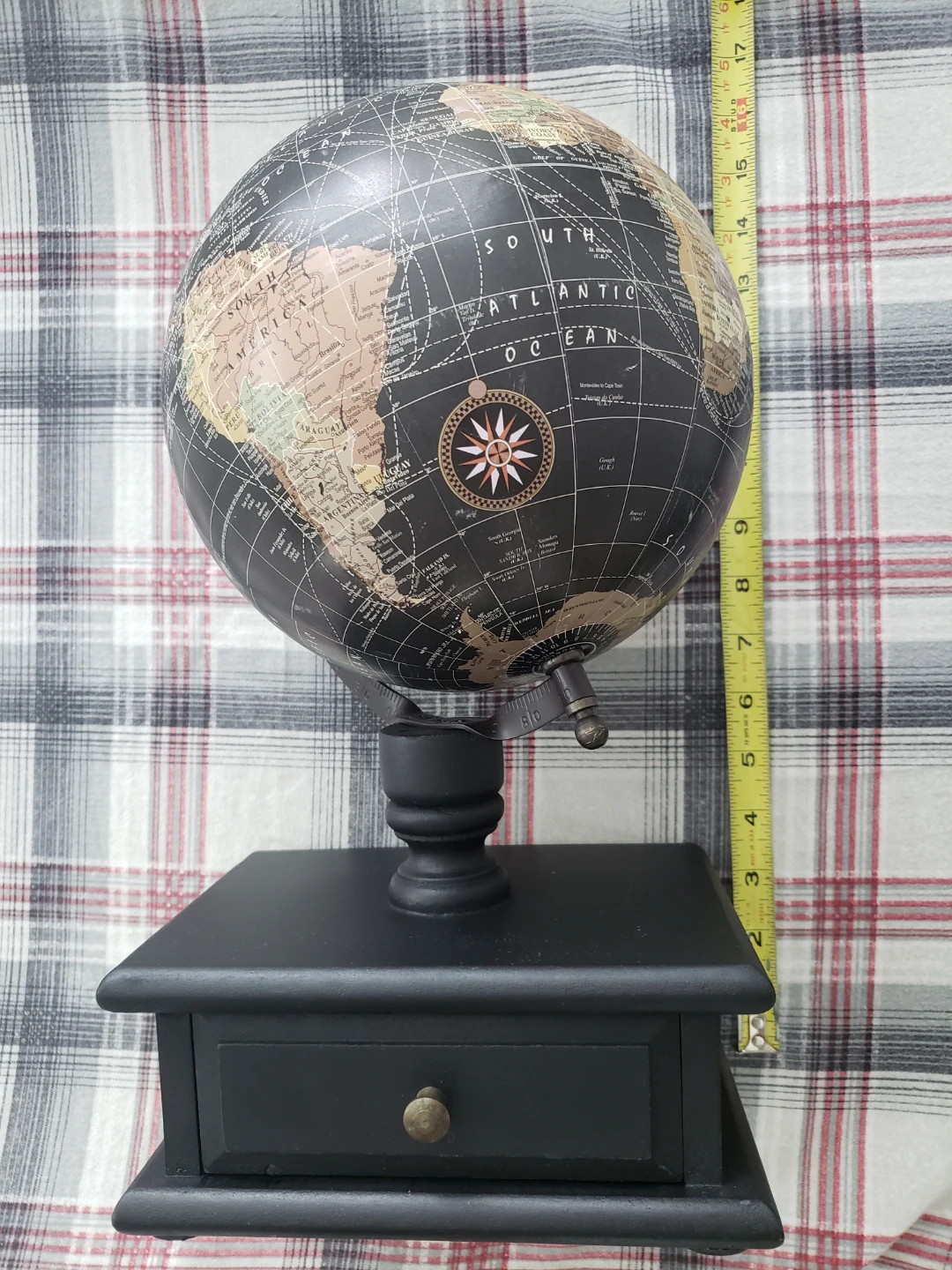 Decorative Globe with Drawer Base - photo 2
