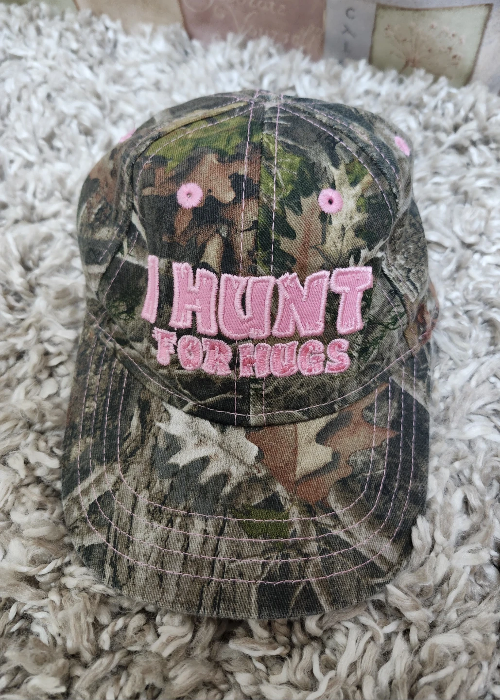 Bass Pro Shop Camo "I Hunt For Hugs" Cap - Infant