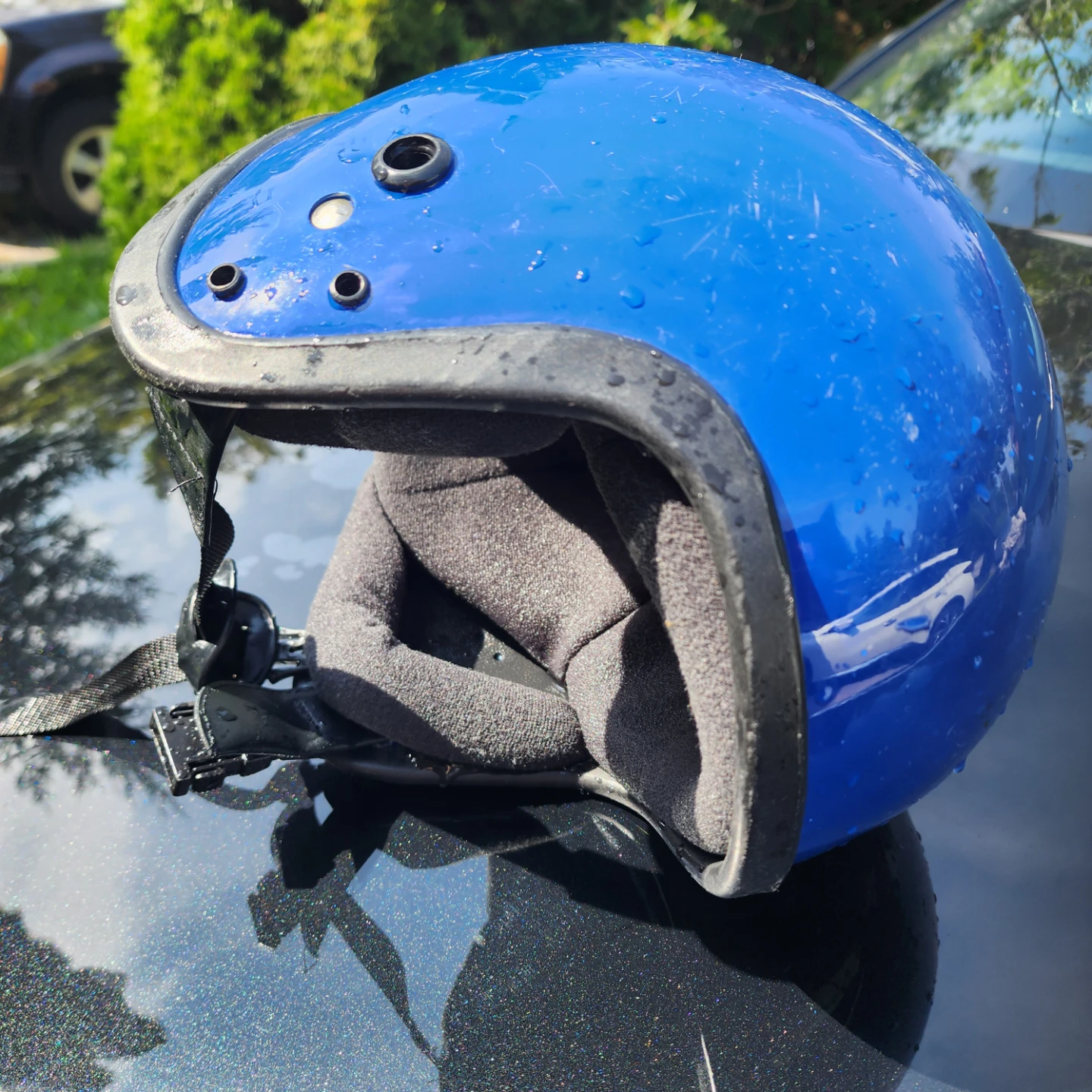 Blue Motorcycle Helmet - photo 4