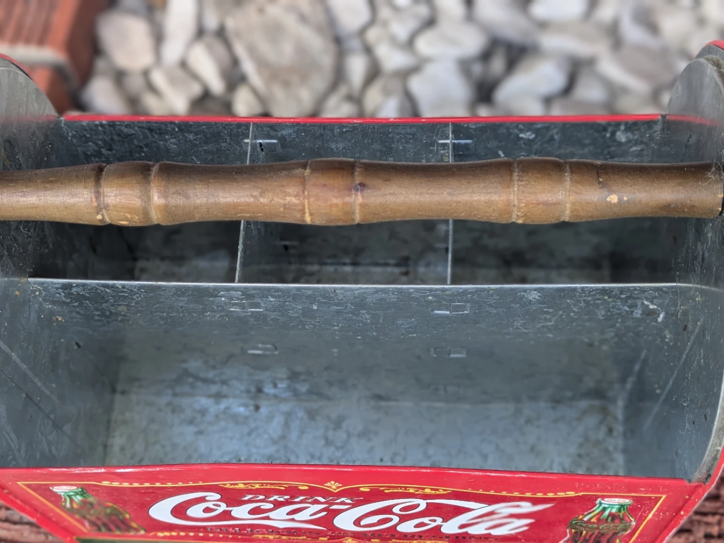 Retro CocaCola  Galvanized Steel 6 pack tote - photo 4