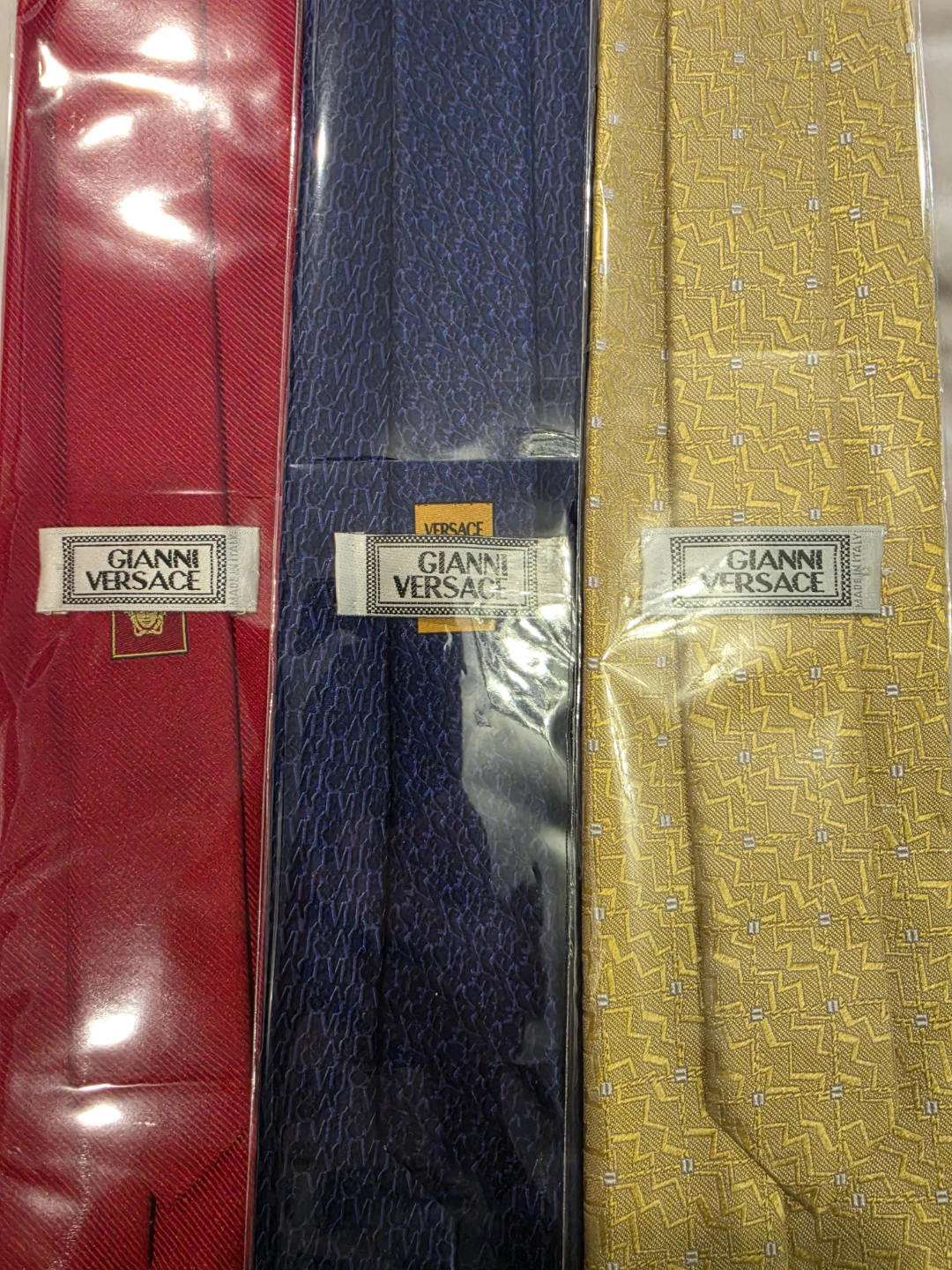 Gianni Versace Silk Ties - Red, Blue, Yellow - photo 5