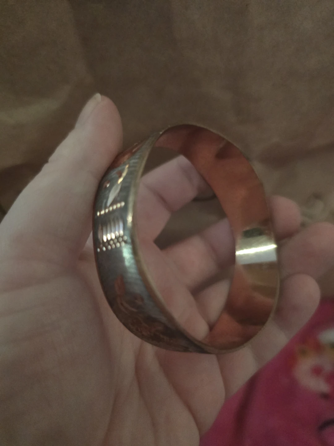 Vintage Ornate Bangle Bracelet - photo 2