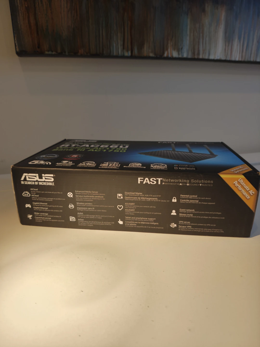 Wifi Router ASUS RT-AC66U Wireless-AC1750 Gigabit Router - photo 2