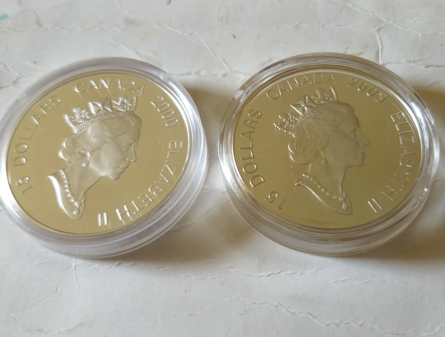 Canada $15 Lunar Coins 2000 & 2003 for sale - photo 3