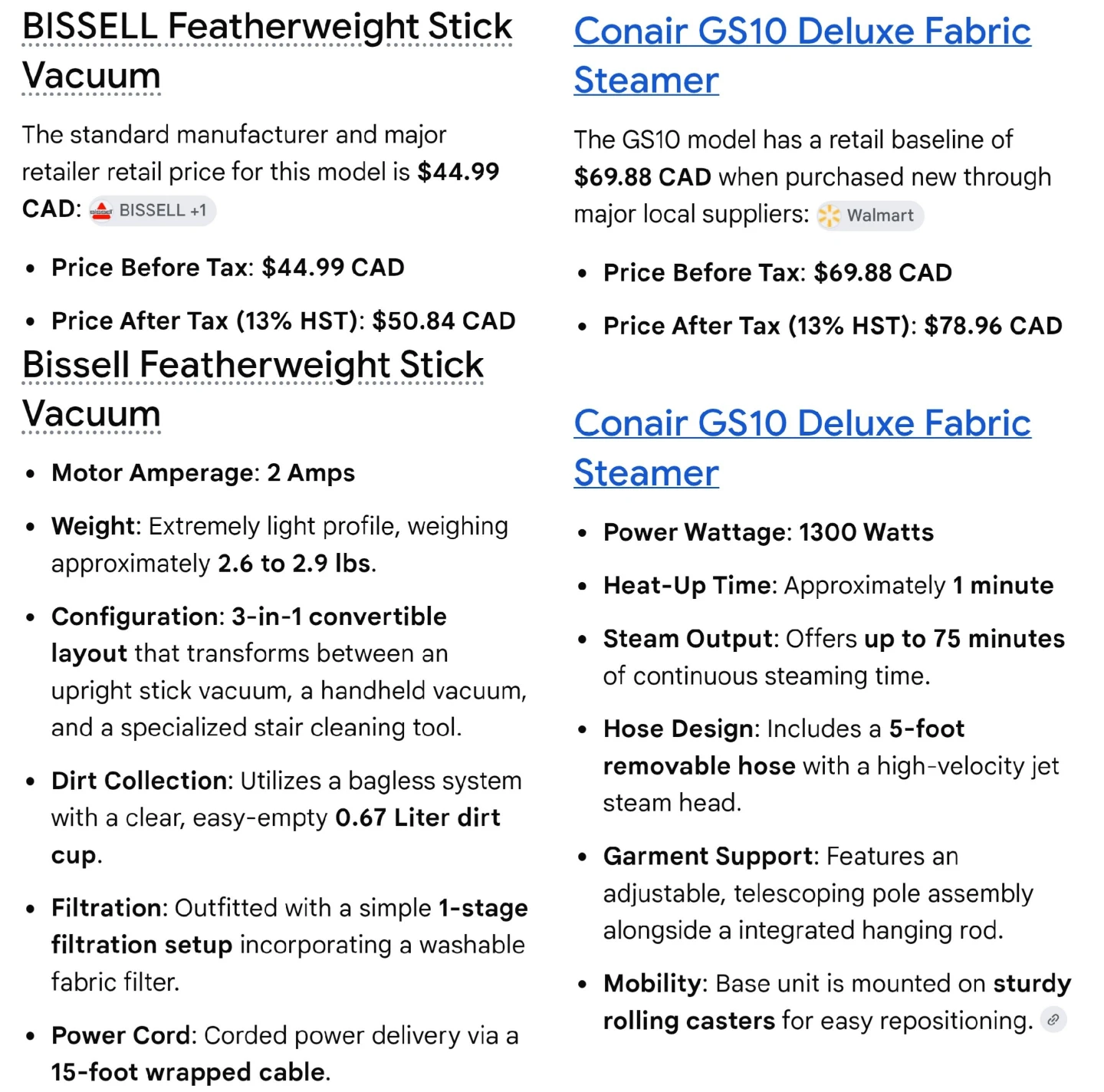 ➡️Bundle Deal, Bissell Vacuum + Conair Fabric Steamer - photo 2