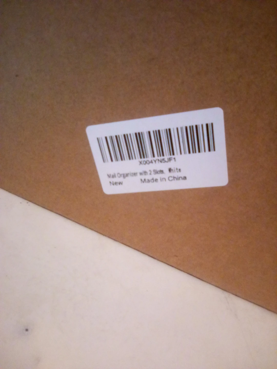 Mail Organizer with 2 Slots White - photo 2
