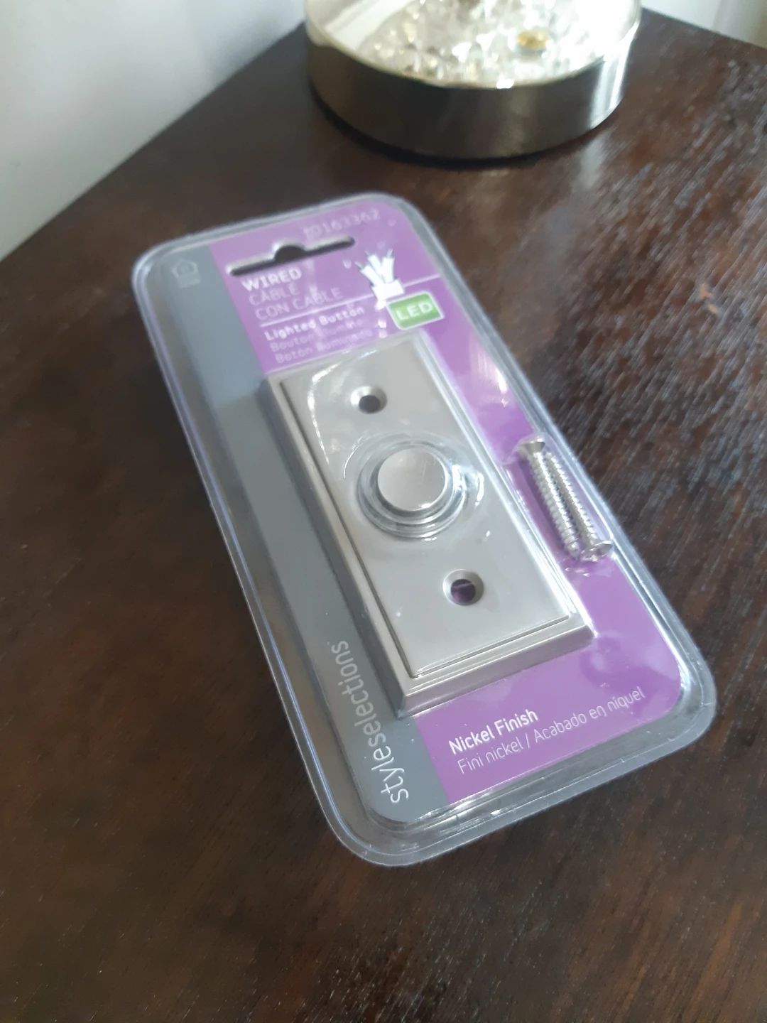 Style Selections Wired LED Lighted Doorbell Button - photo 3