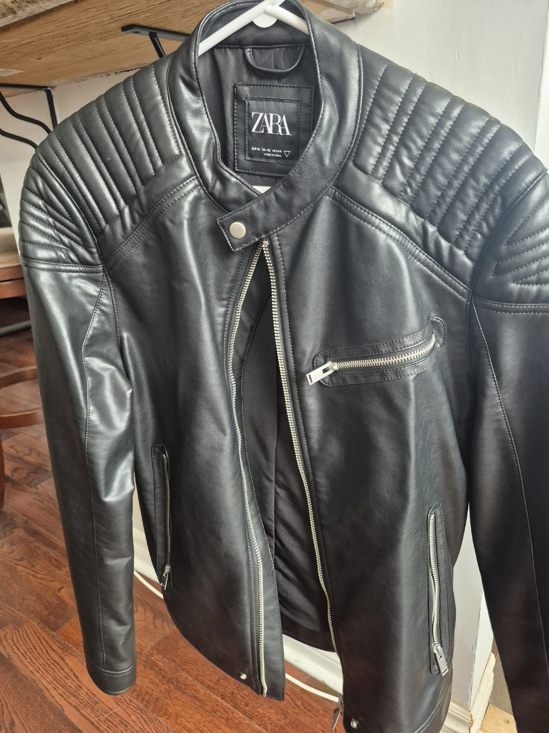 ZARA Faux Leather Moto Jacket