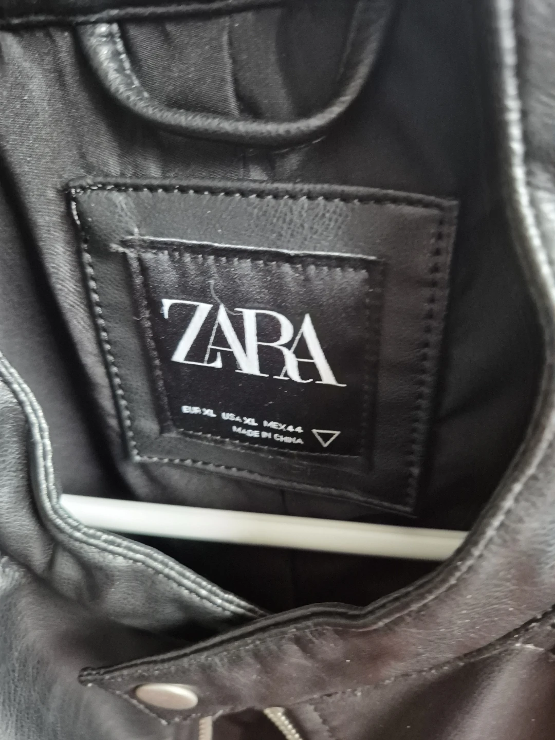 ZARA Faux Leather Moto Jacket - photo 2