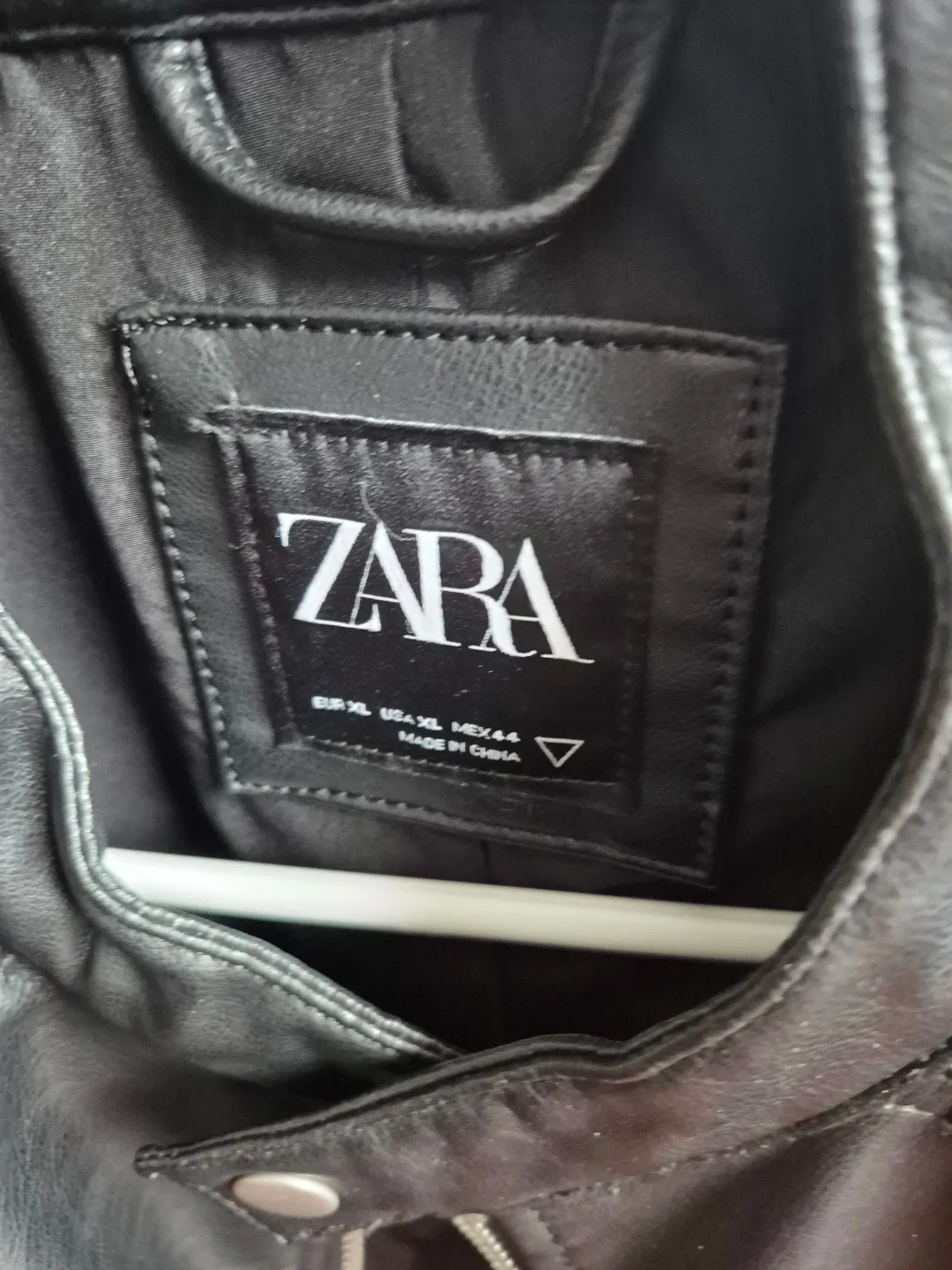 ZARA Faux Leather Moto Jacket - photo 2