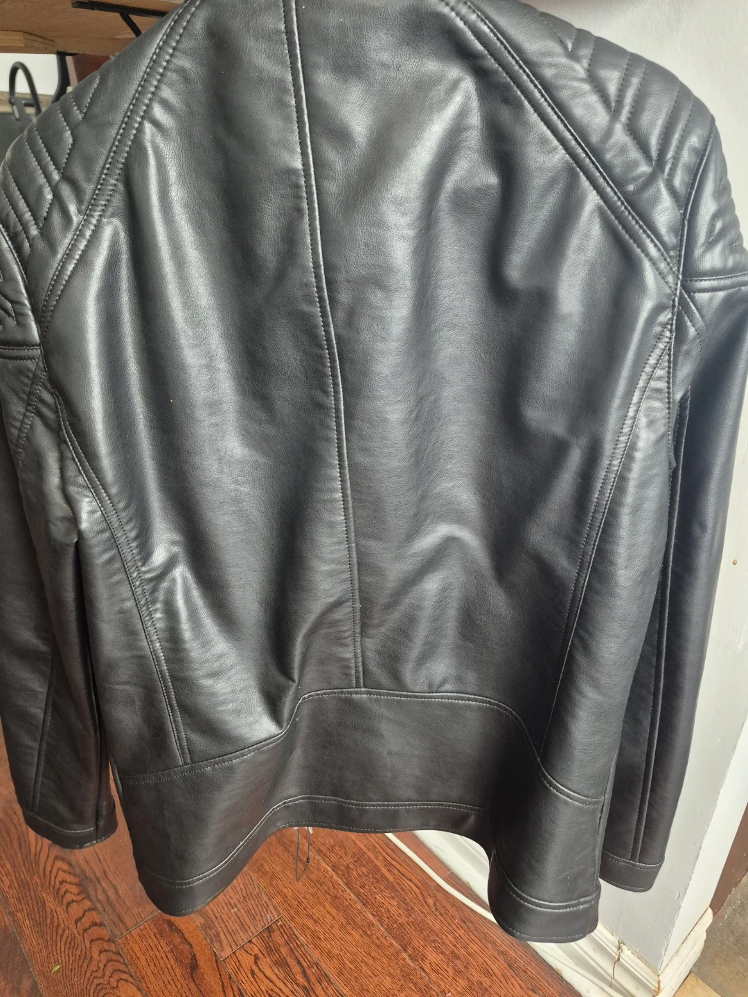 ZARA Faux Leather Moto Jacket - photo 3