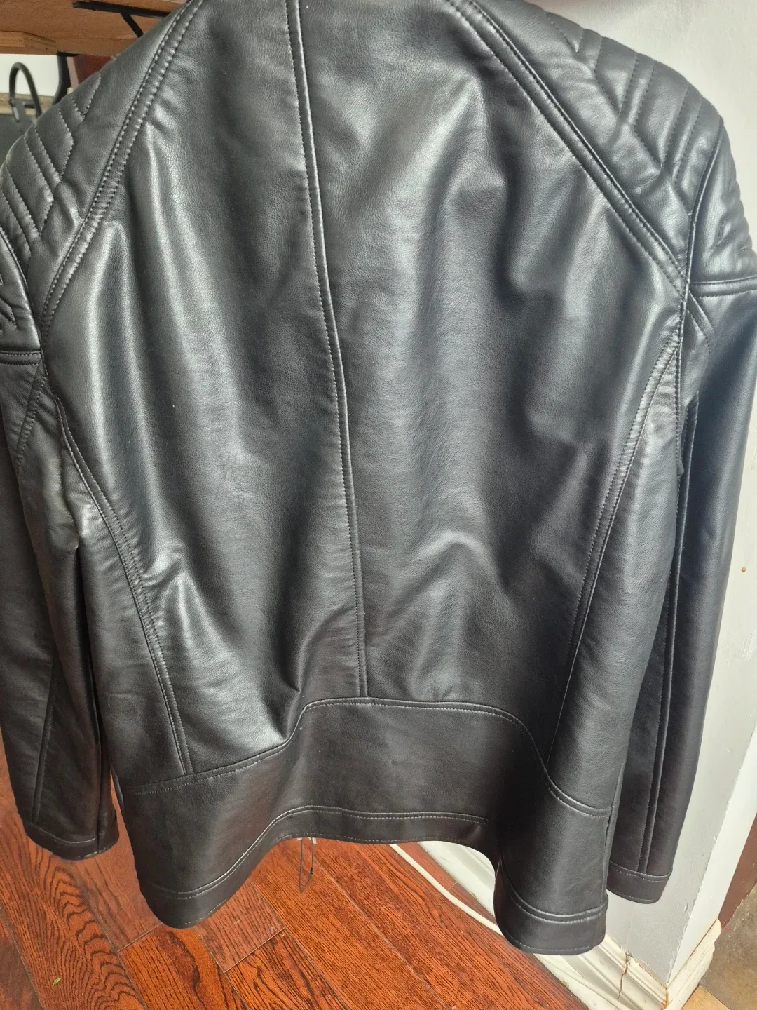 ZARA Faux Leather Moto Jacket - photo 3