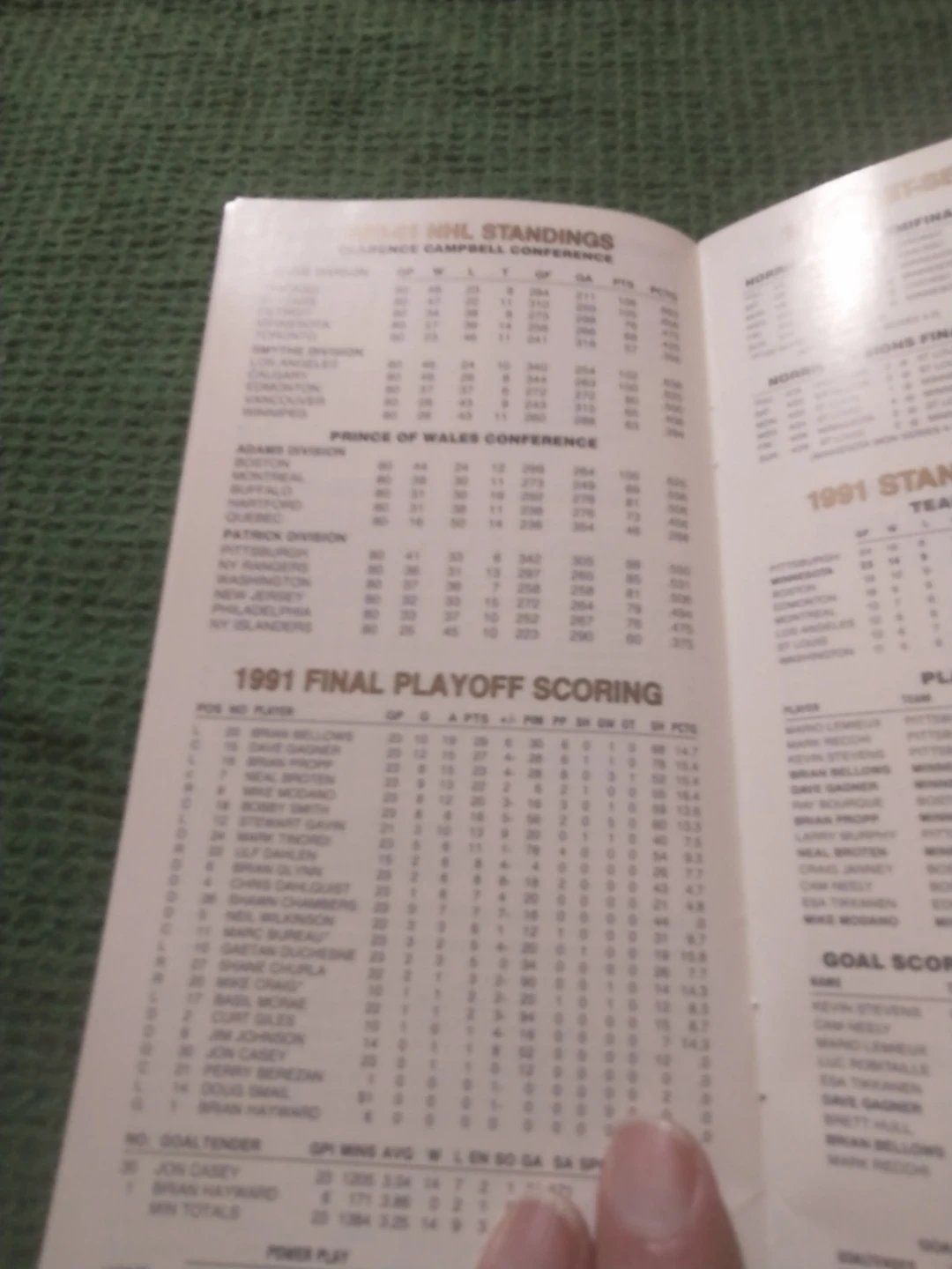 Rare Defunct Minnesota North Stars 1991-92 Training Camp Guide - photo 4