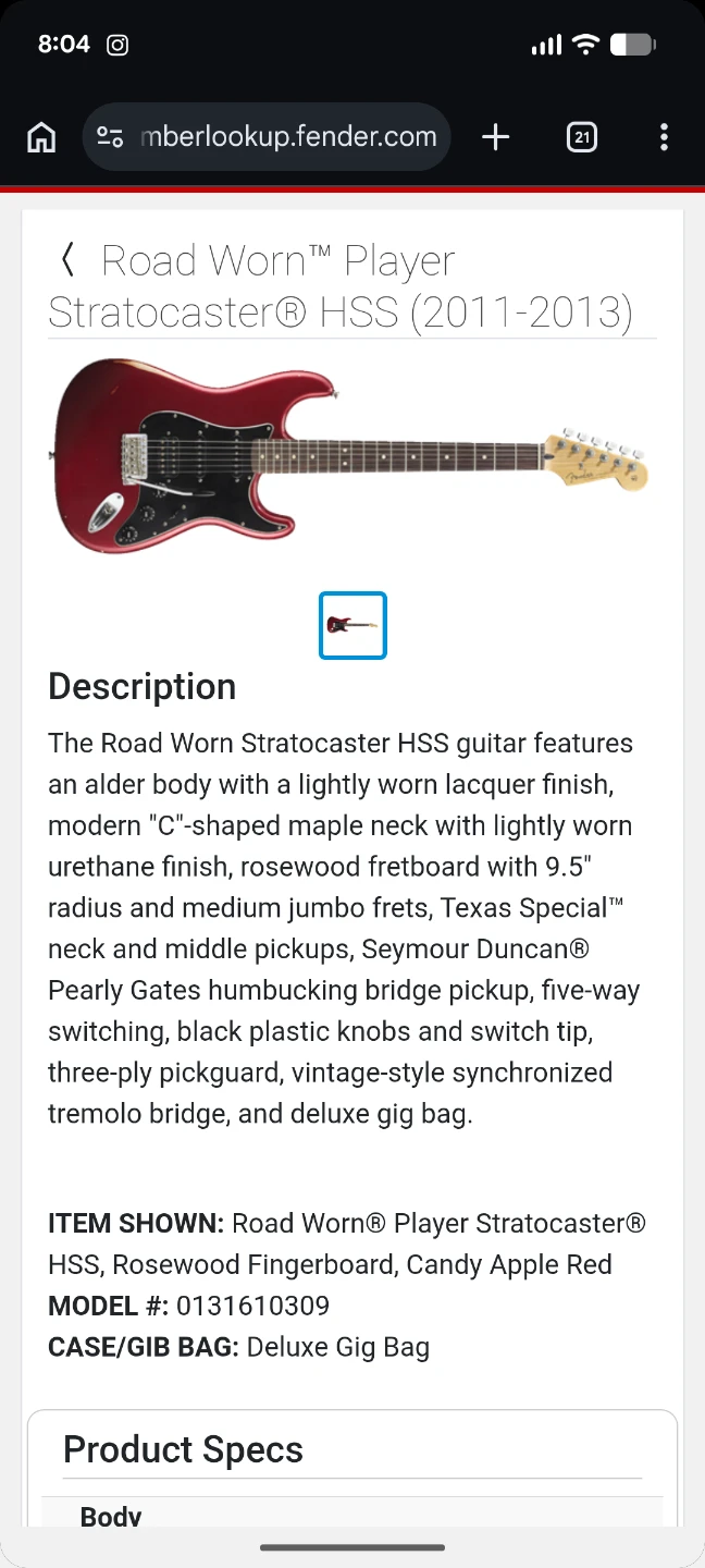 Fender Player Stratocaster Road Worn Series - photo 5