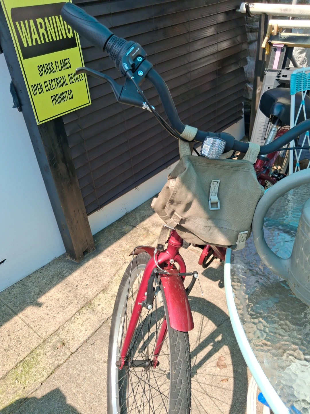 Red Hybrid Bike - photo 3