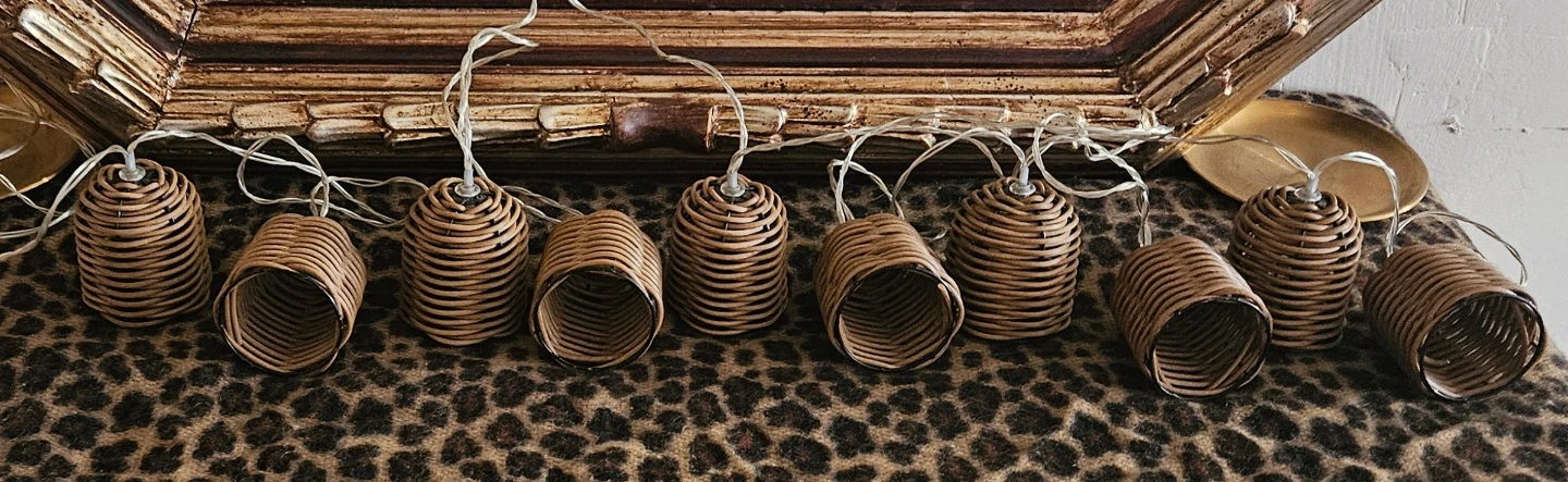 Wicker Basket String Lights - photo 2