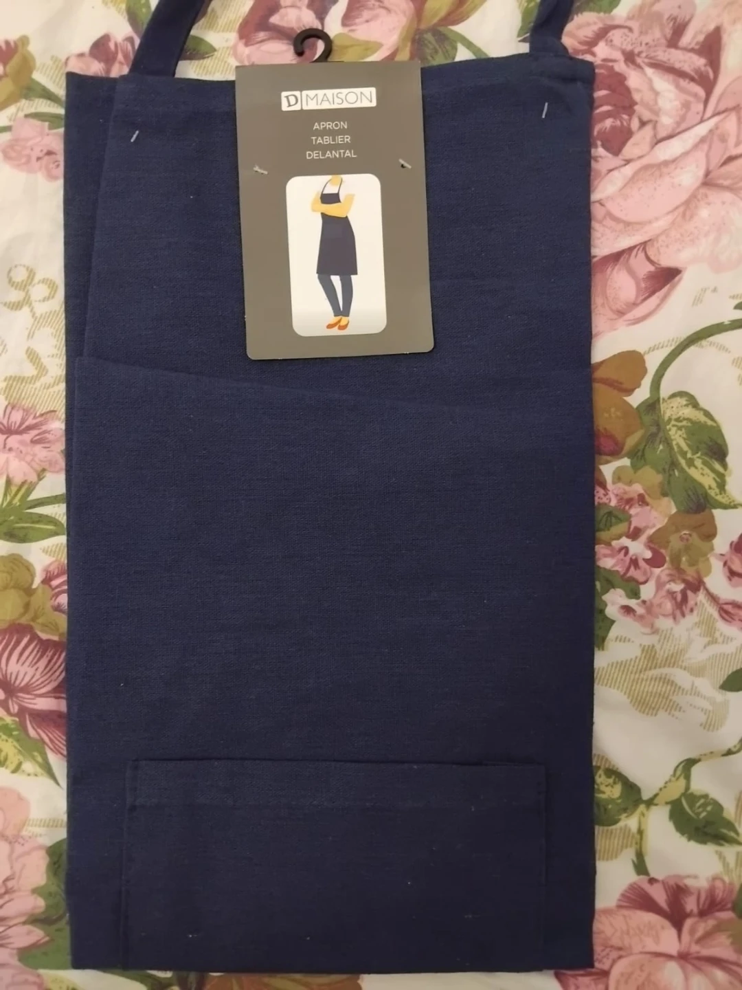 D Maison Navy Blue Apron