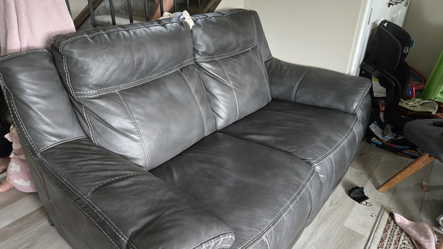 Grey Loveseat Sofa - photo 2