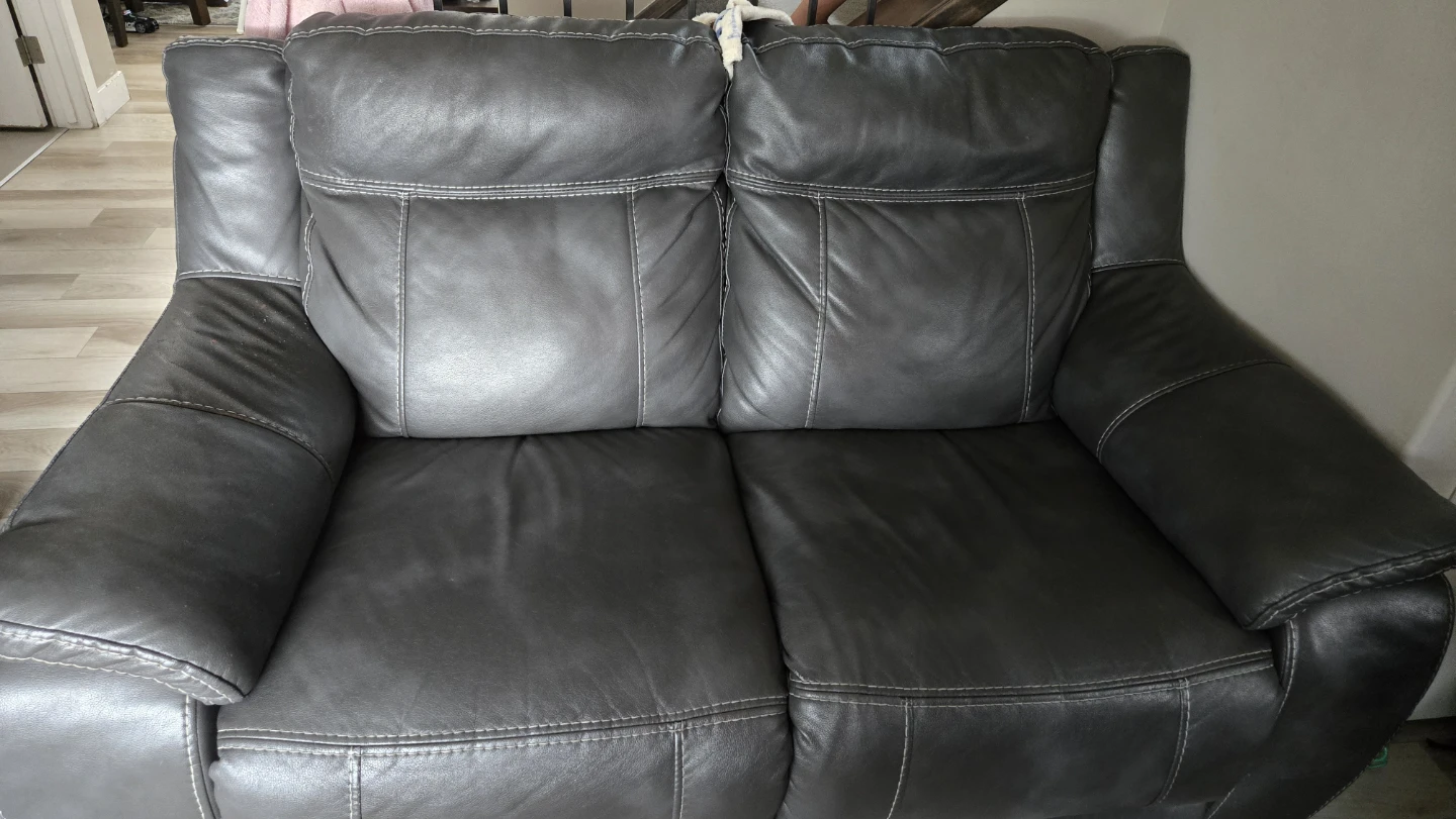 Grey Loveseat Sofa - photo 3