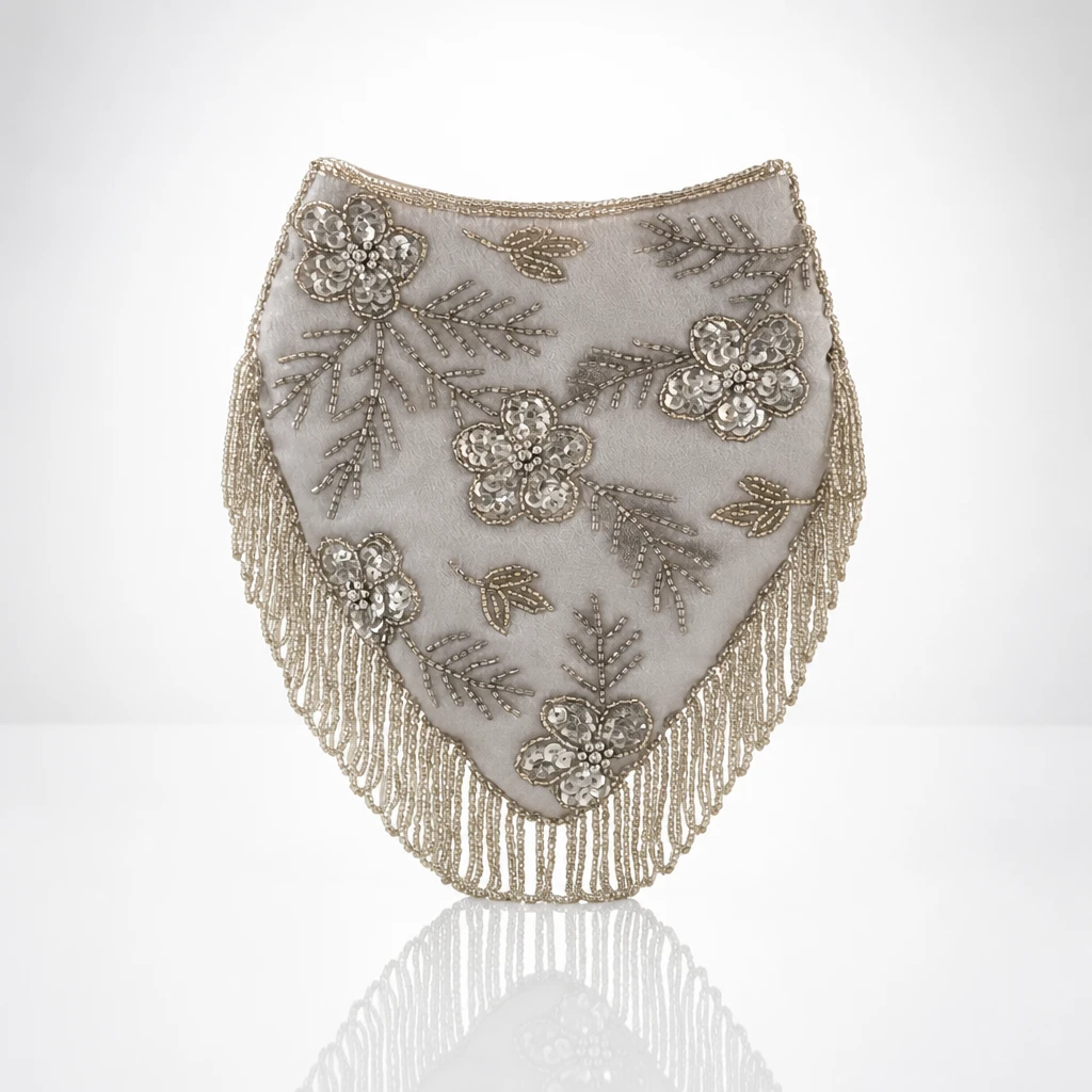 Embellished Beaded Fringe Evening Bag - photo 3