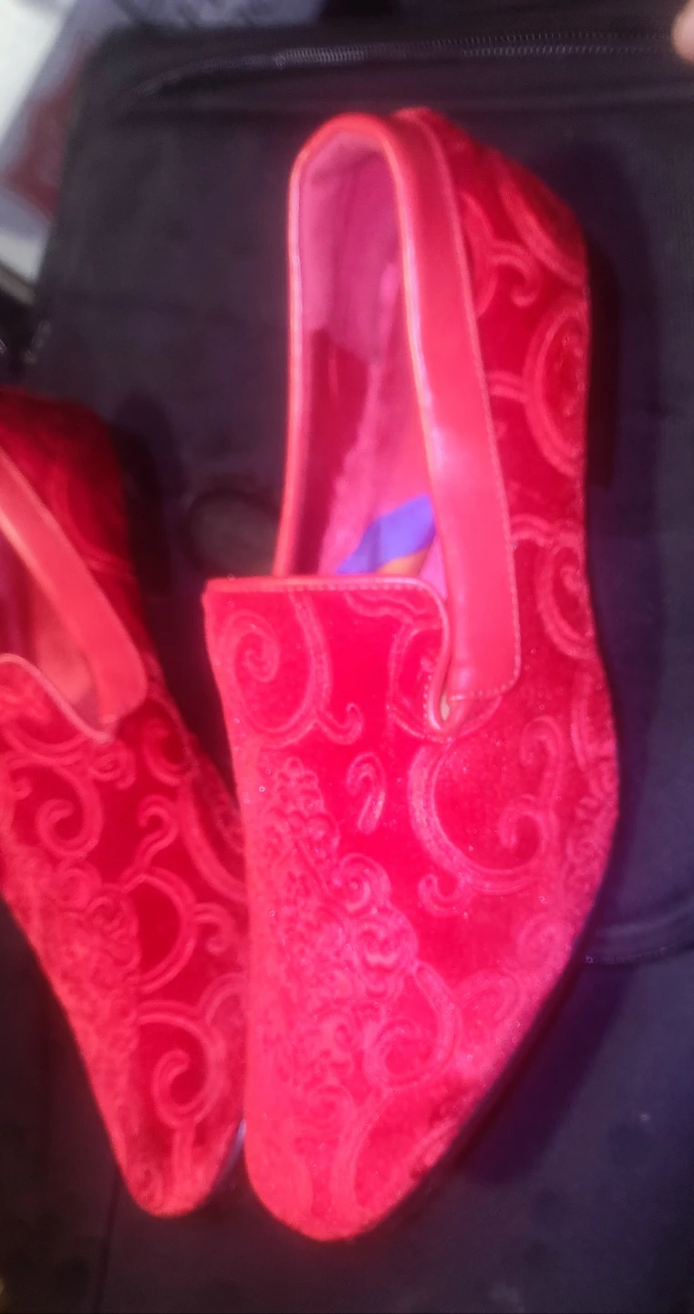 Red Velvet Loafers - photo 2