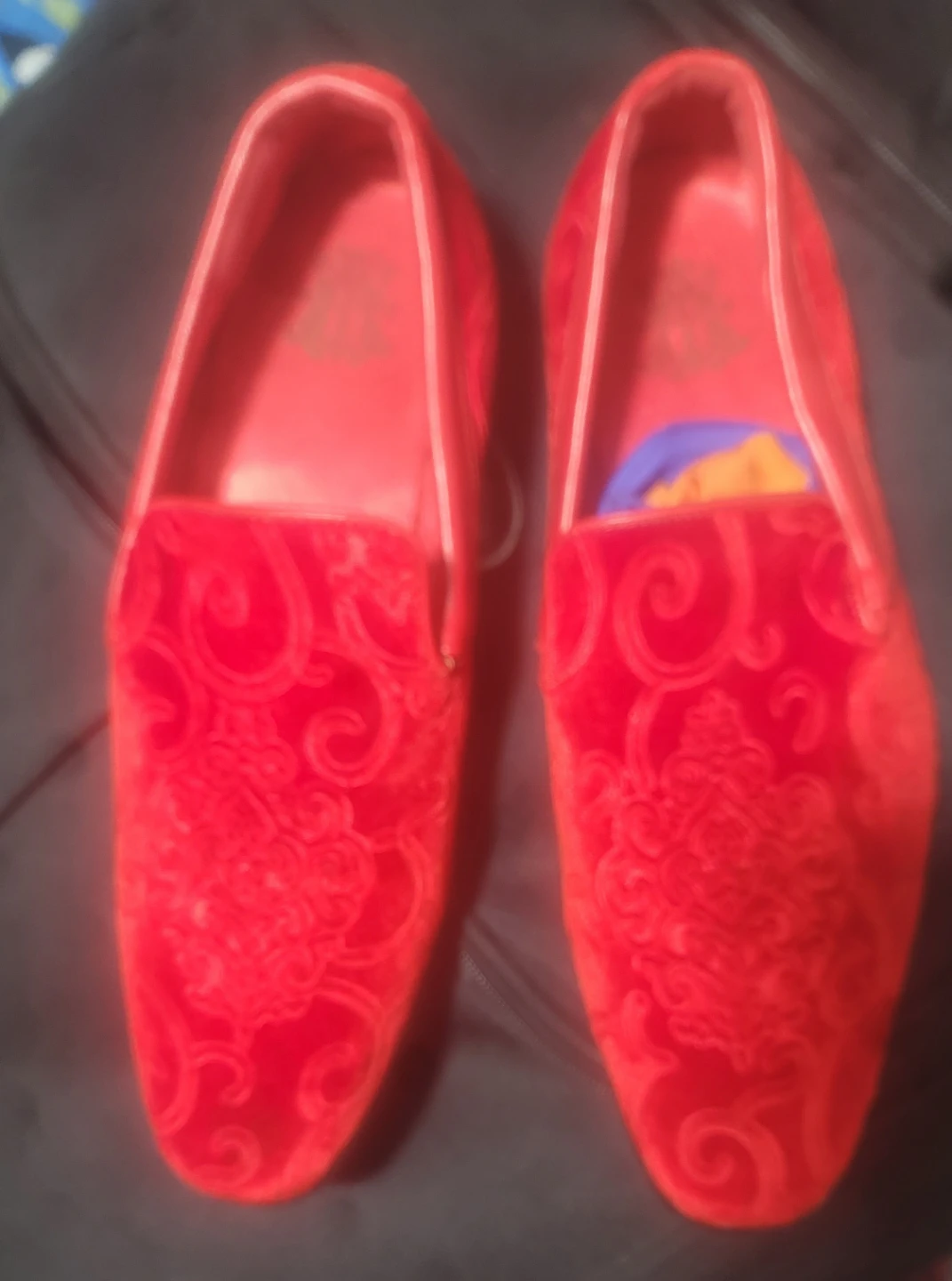 Red Velvet Loafers - photo 4