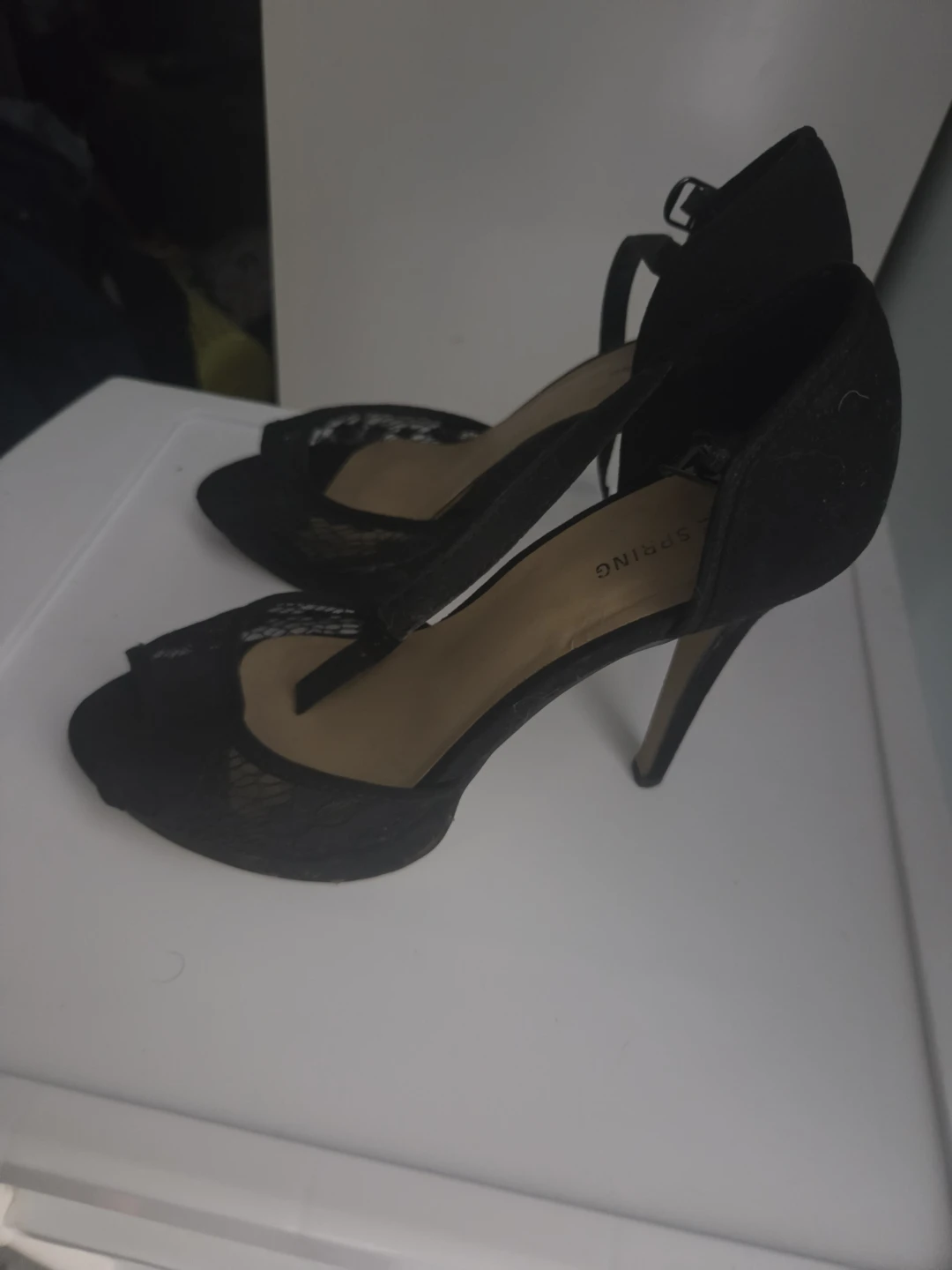 Call It Spring - Black Lace Up Heels - photo 2