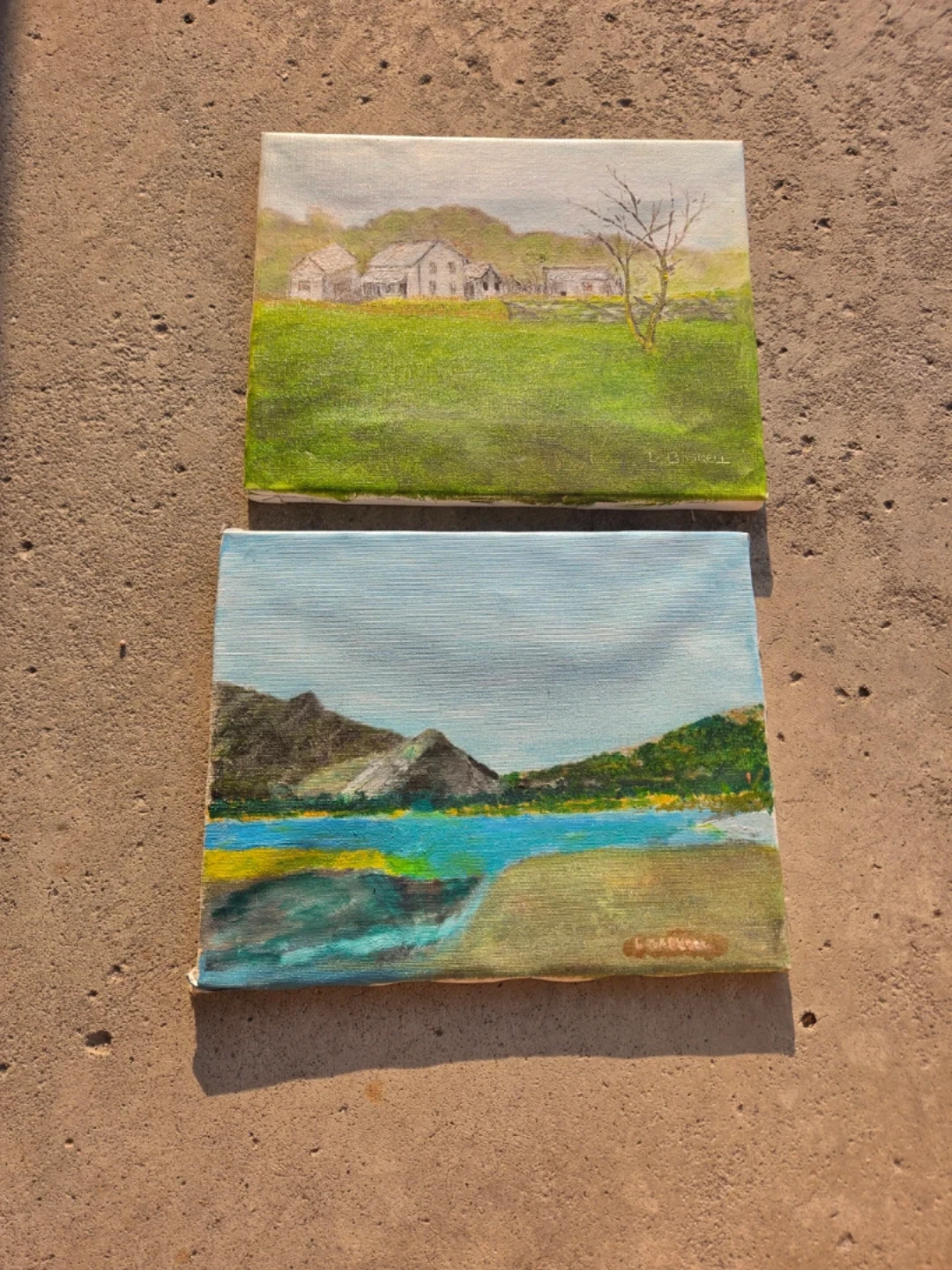 Two Original Paintings - Landscape Scenes