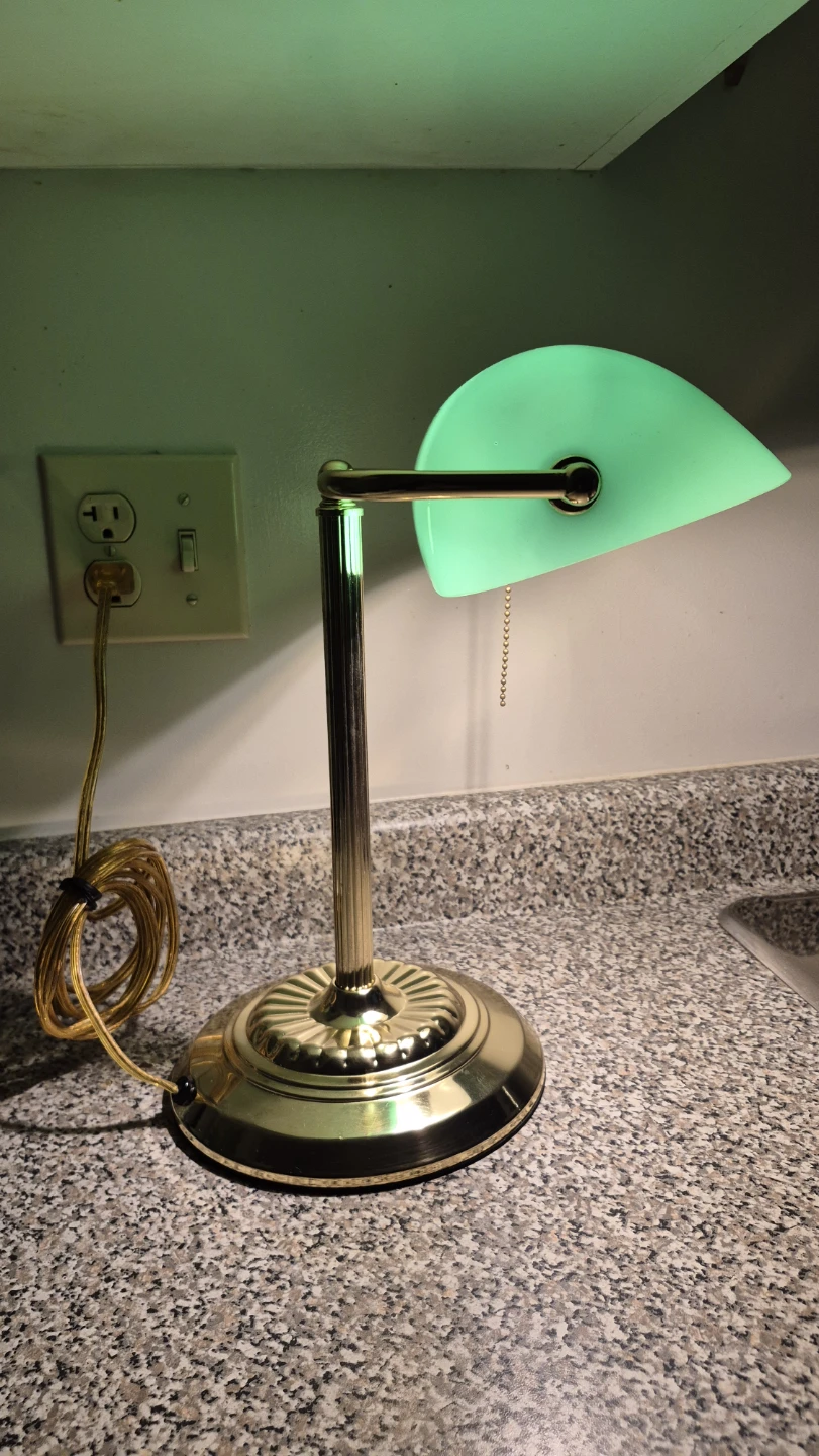 Banker's Lamp with Bulb 💡 - photo 2