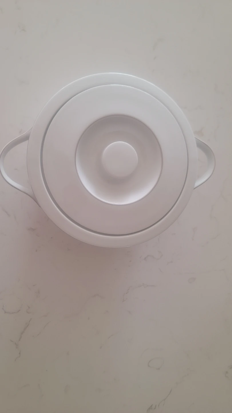 White Serving Dish with Lid - photo 2