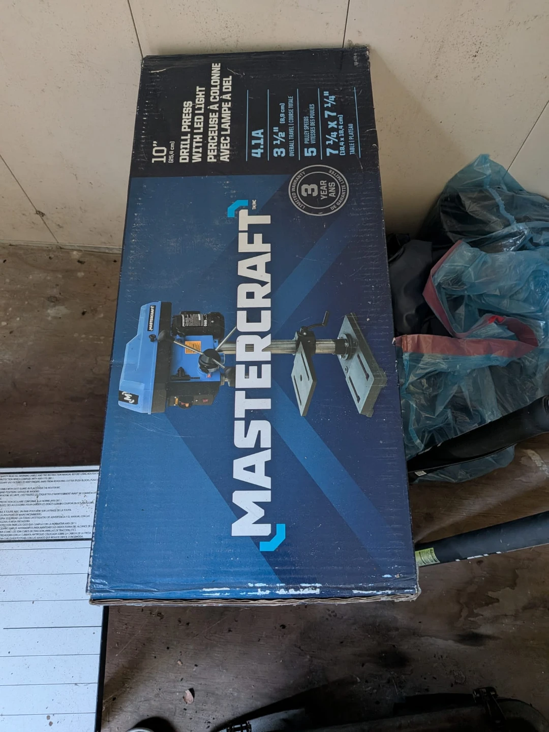Mastercraft 10" Drill Press with LED Light