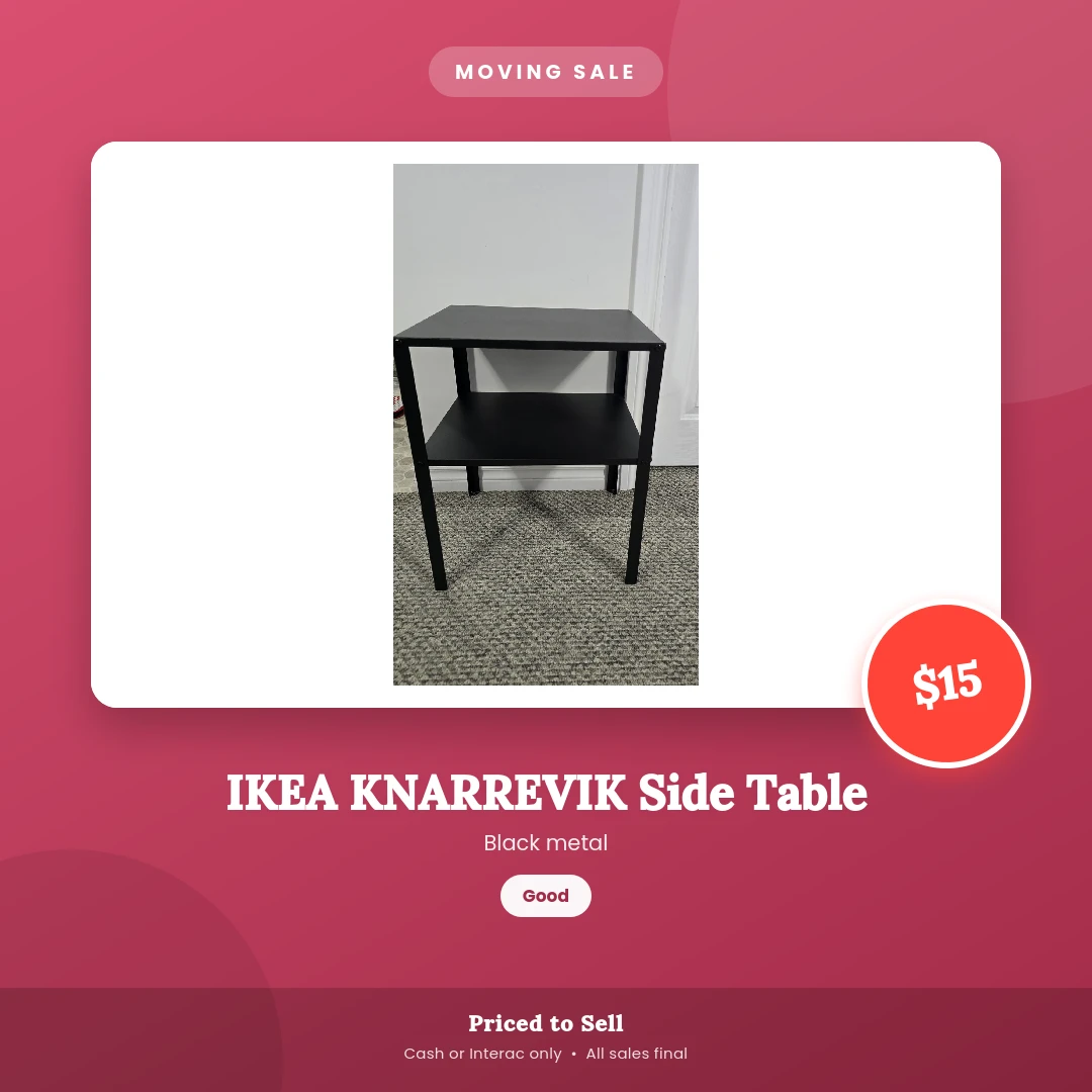 IKEA KNARREVIK Side Table