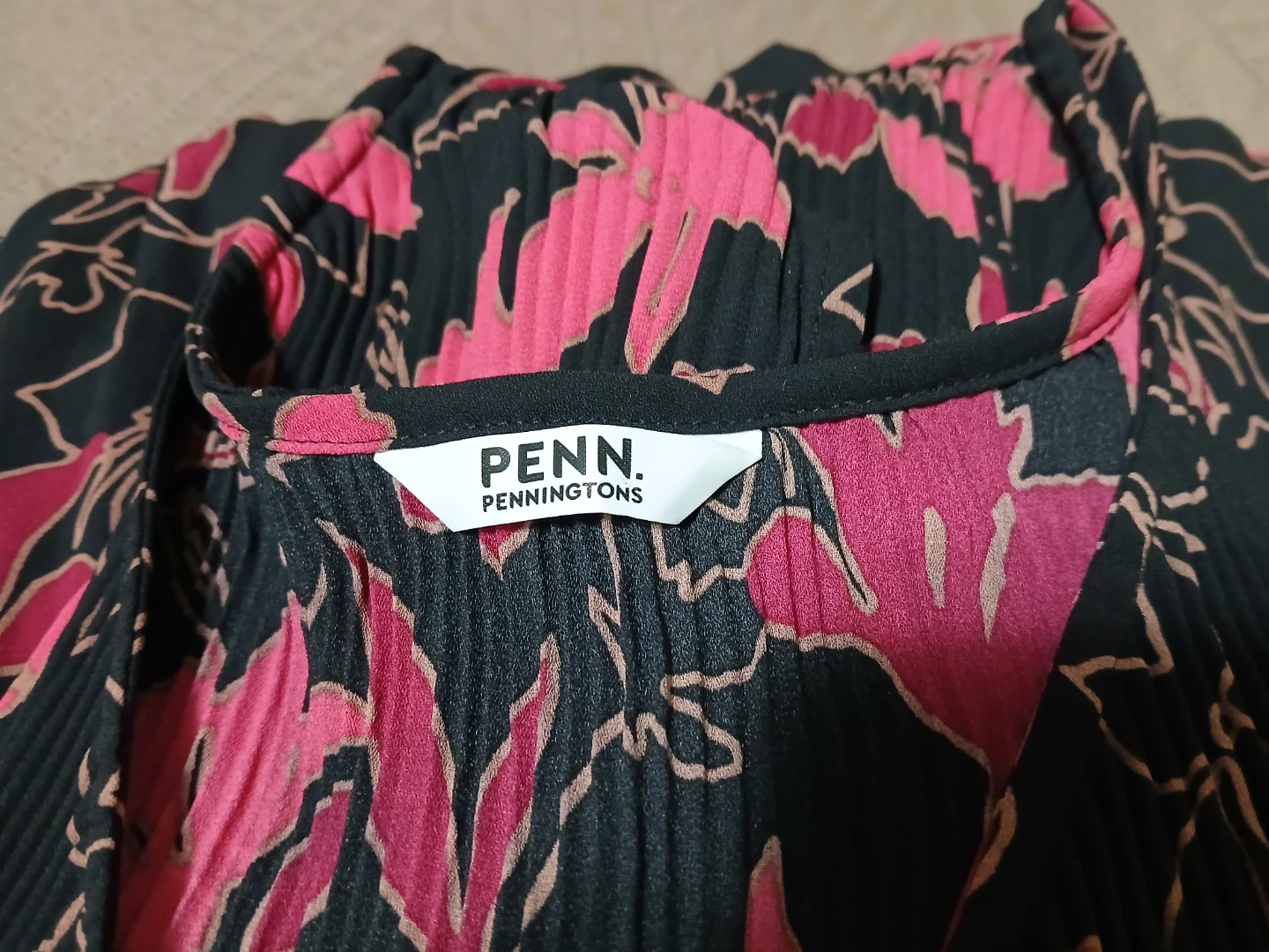 Pennington Women's Pink Floral Sleeveless Top XL - photo 3