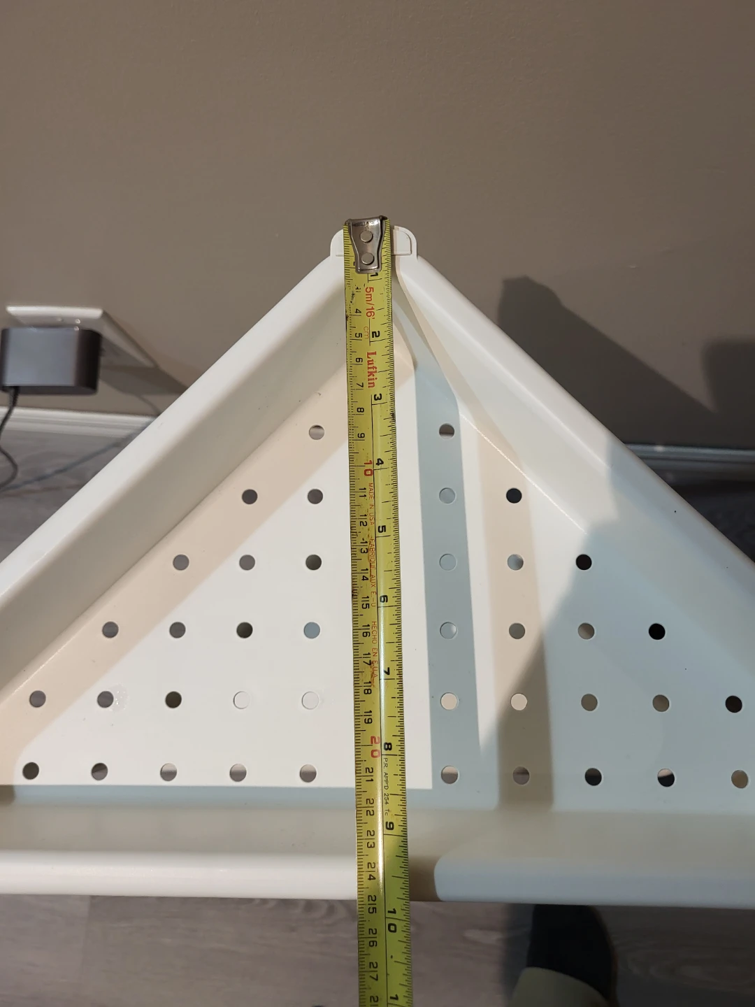 White 3-Tier Ikea Vesken Corner Shelf - photo 4