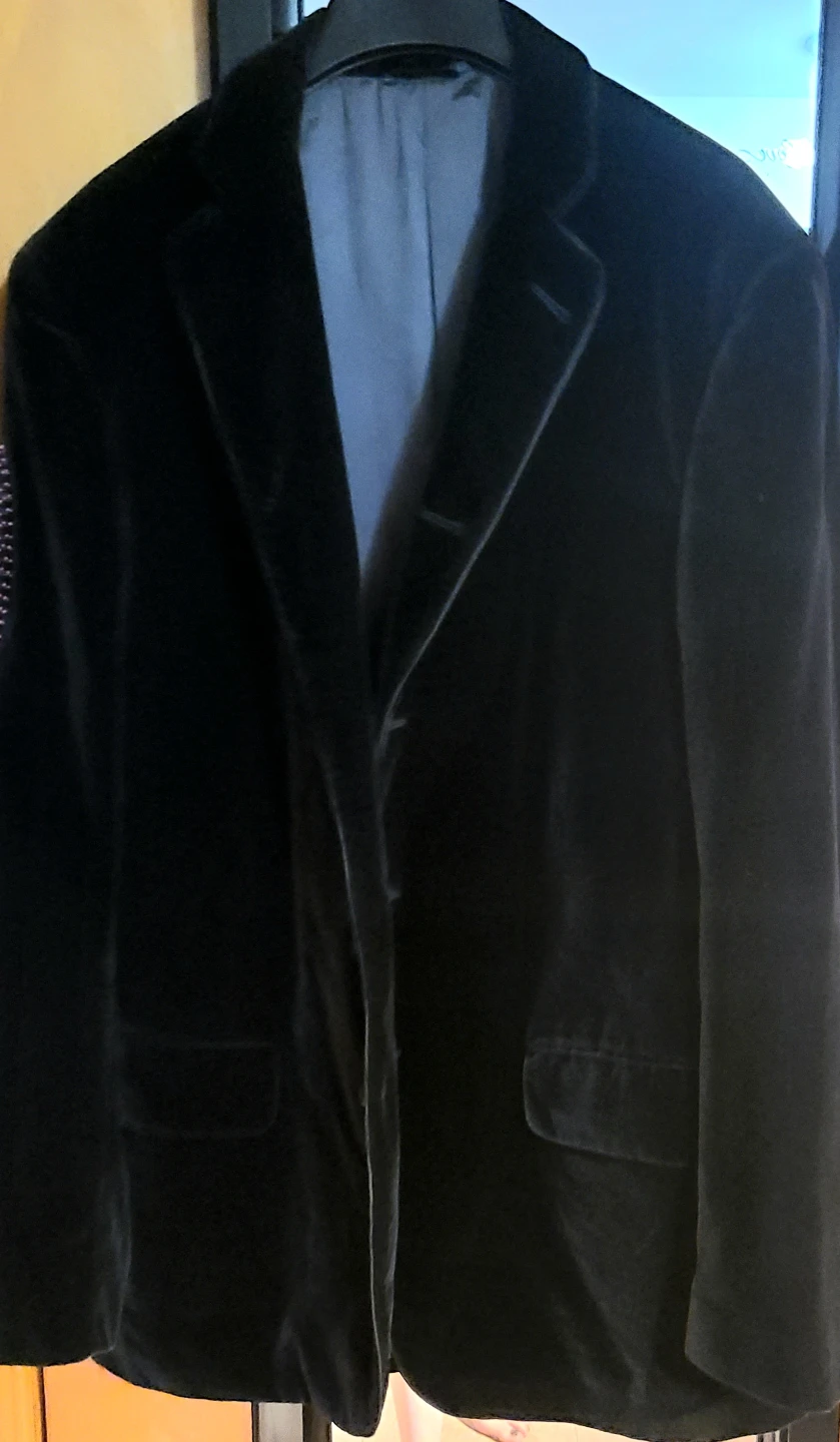 John Varvatos Black Velvet Blazer
