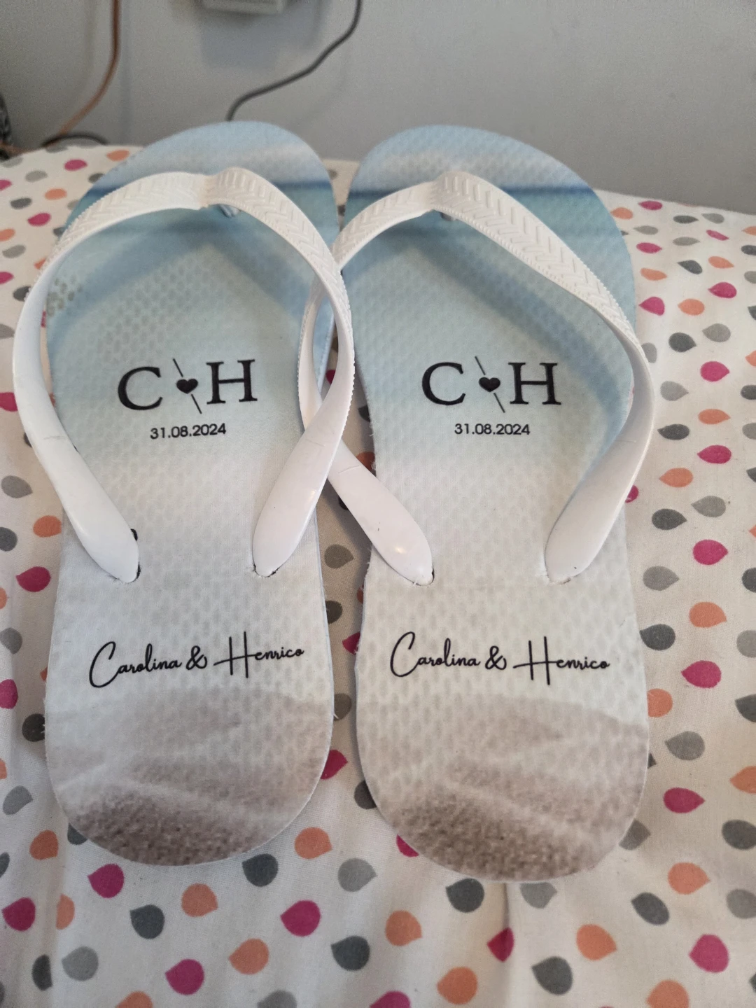 Personalized Flip Flops - Carolina & Henrique 31.08.2024 - photo 3