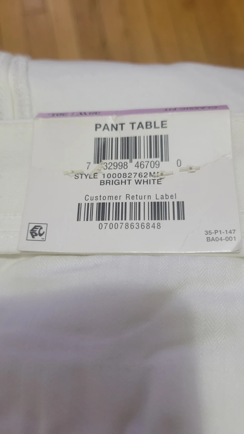 Club Room Men's Chino Pants - Bright White, 38W x 30L - photo 4