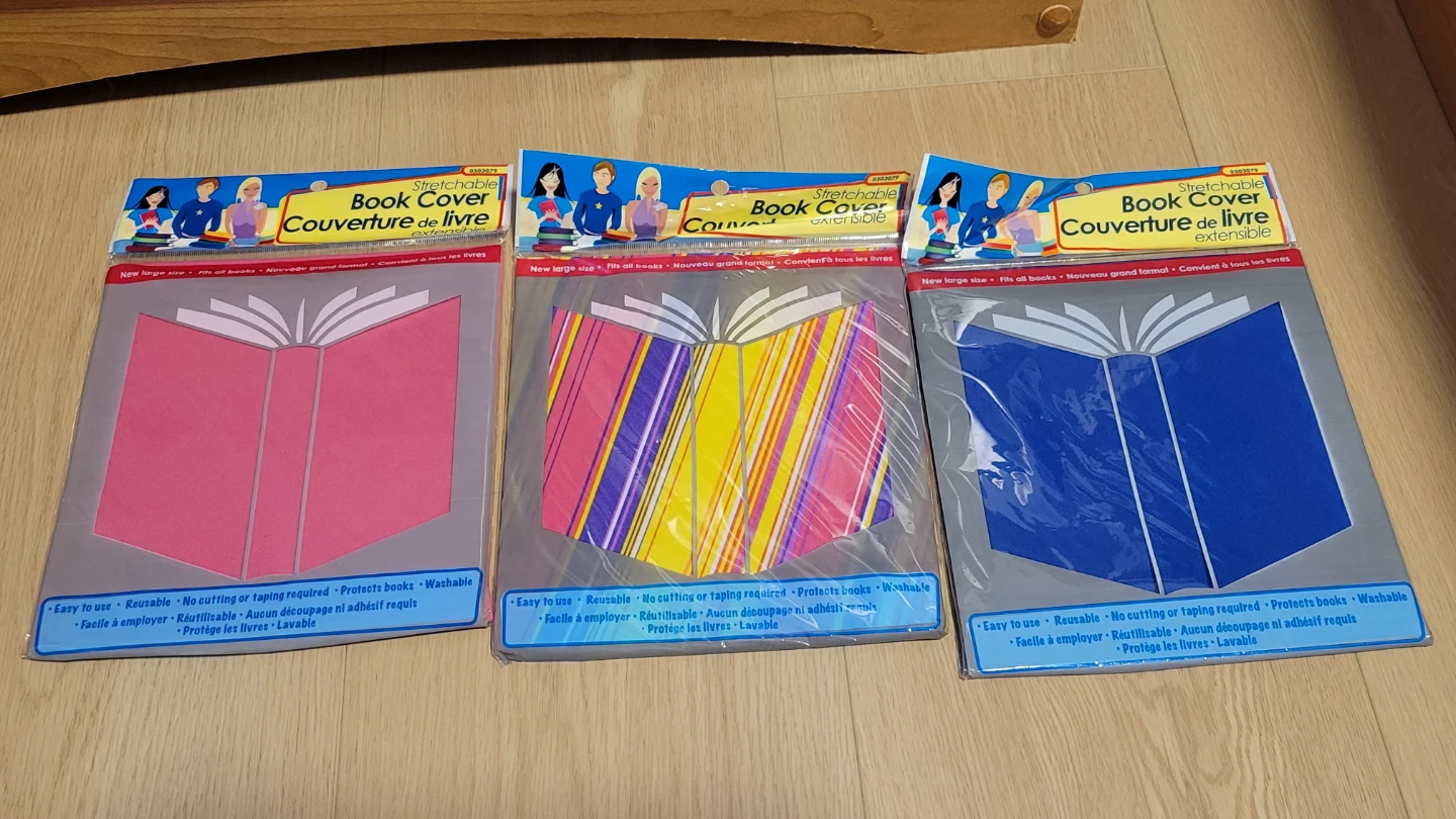 Stretchable Book Covers  - 3 Pack